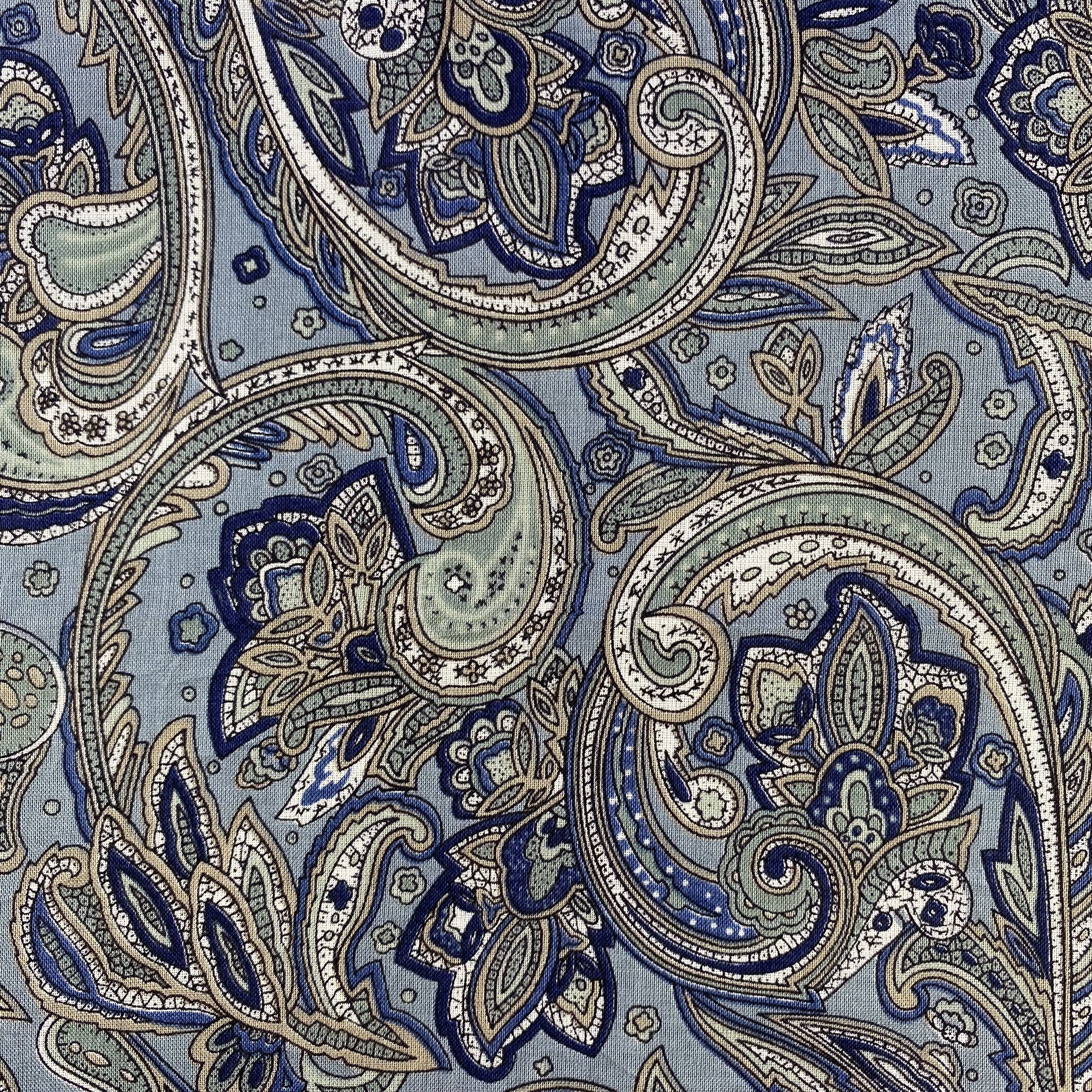 Hanae Mori Hanae Mori Paisley Handkerchief/Neckerchief/Bandana HC659 Size ONE SIZE - 4 Thumbnail