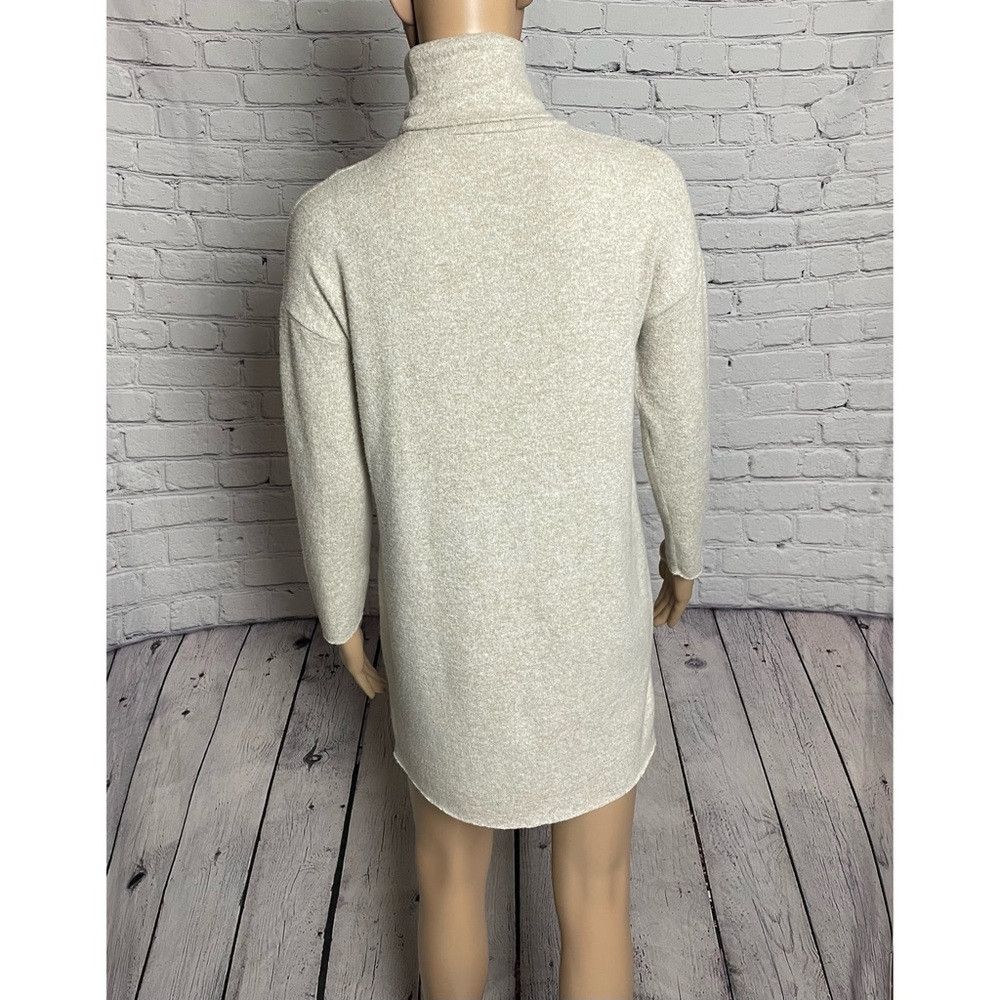 Zara Zara Trafaluc Beige Soft Touch High Neck Sweater Dress Size Size S / US 4 / IT 40 - 4 Thumbnail
