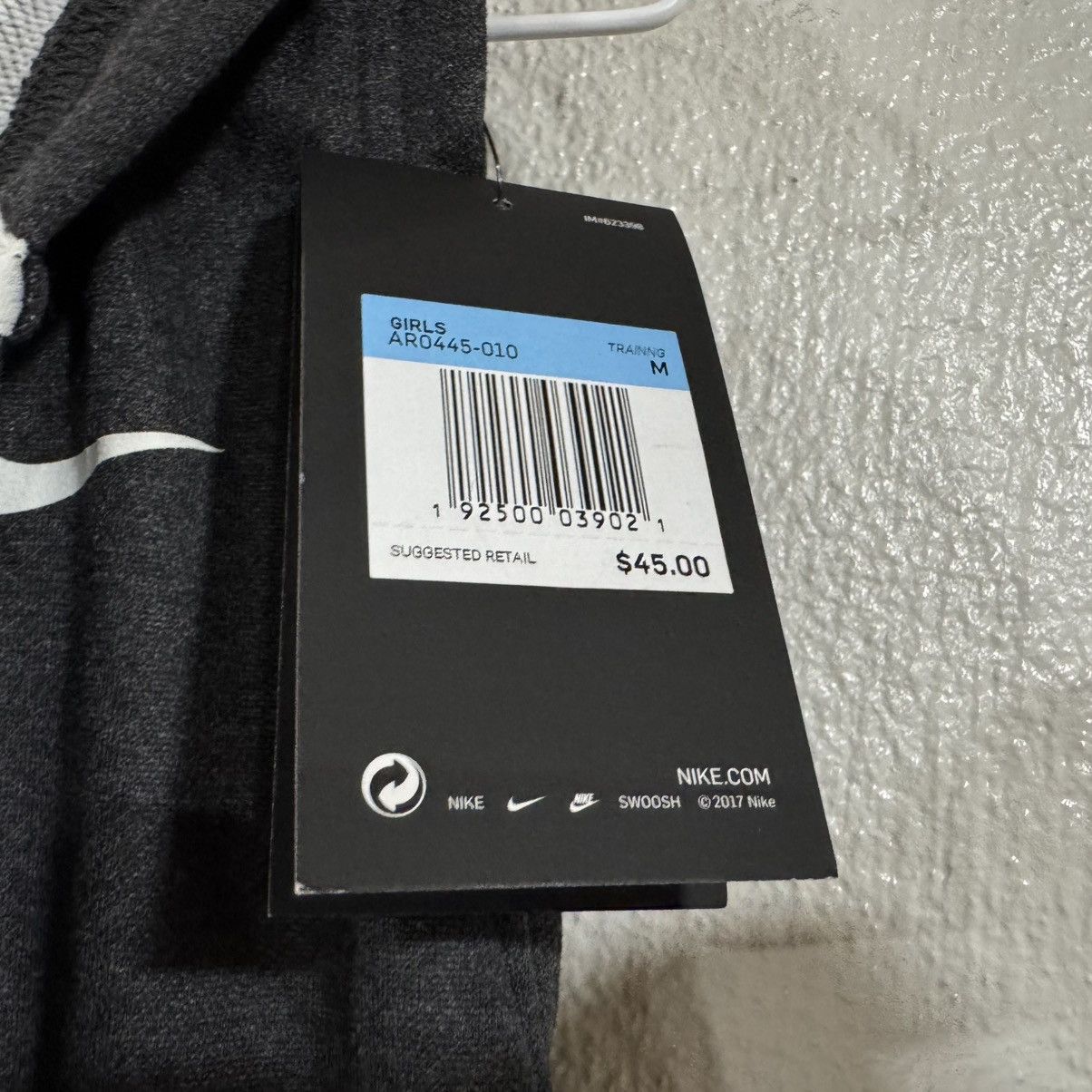 Nike Nike Girls Youth Tie Hoodie Vest AR0445-010 Size Med Gray Size M / US 6-8 / IT 42-44 - 6 Thumbnail