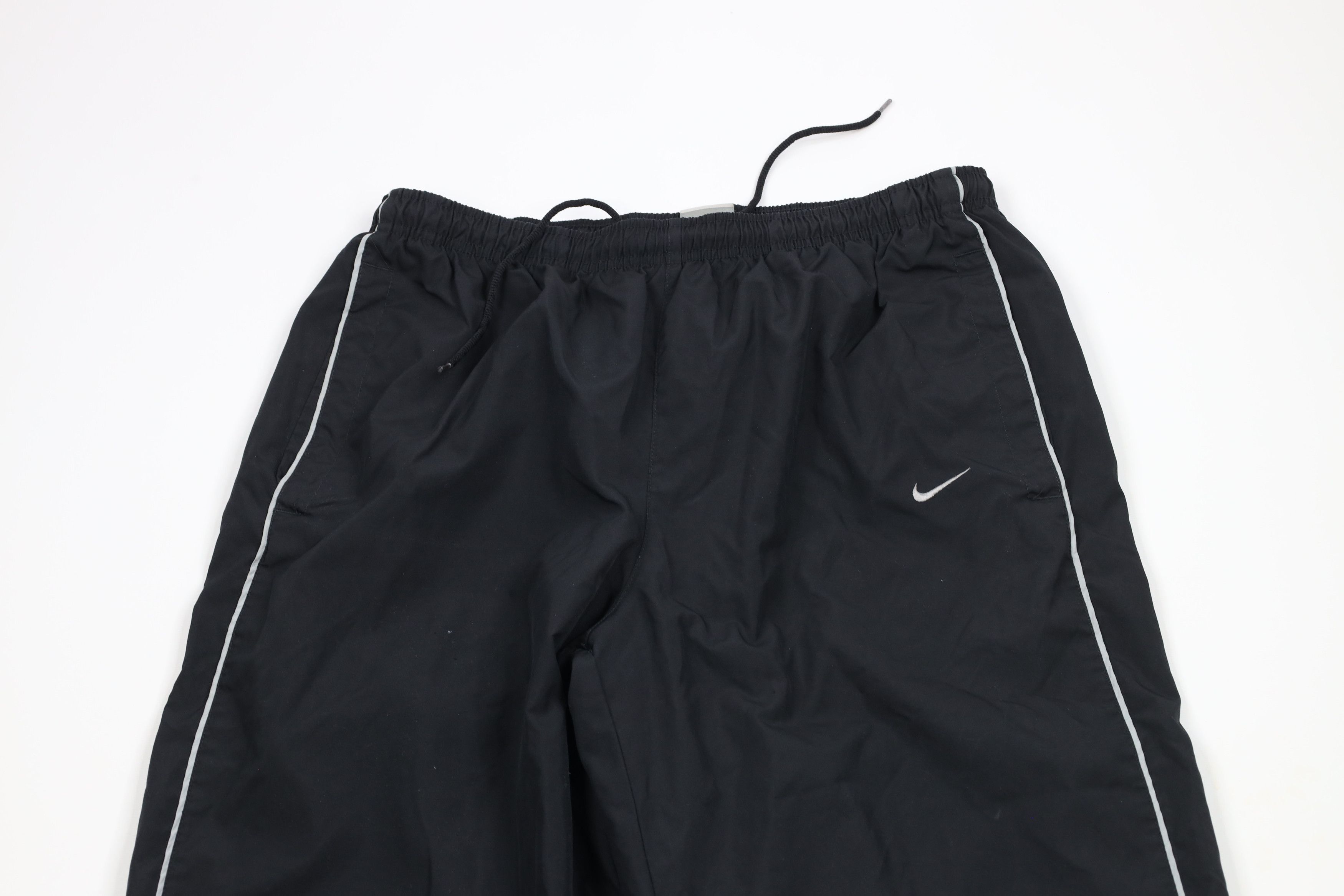 Nike × Vintage Vintage 90s Y2K Nike Travis Scott Mini Swoosh Wide Leg Pants Size US 36 / EU 52 - 2 Thumbnail