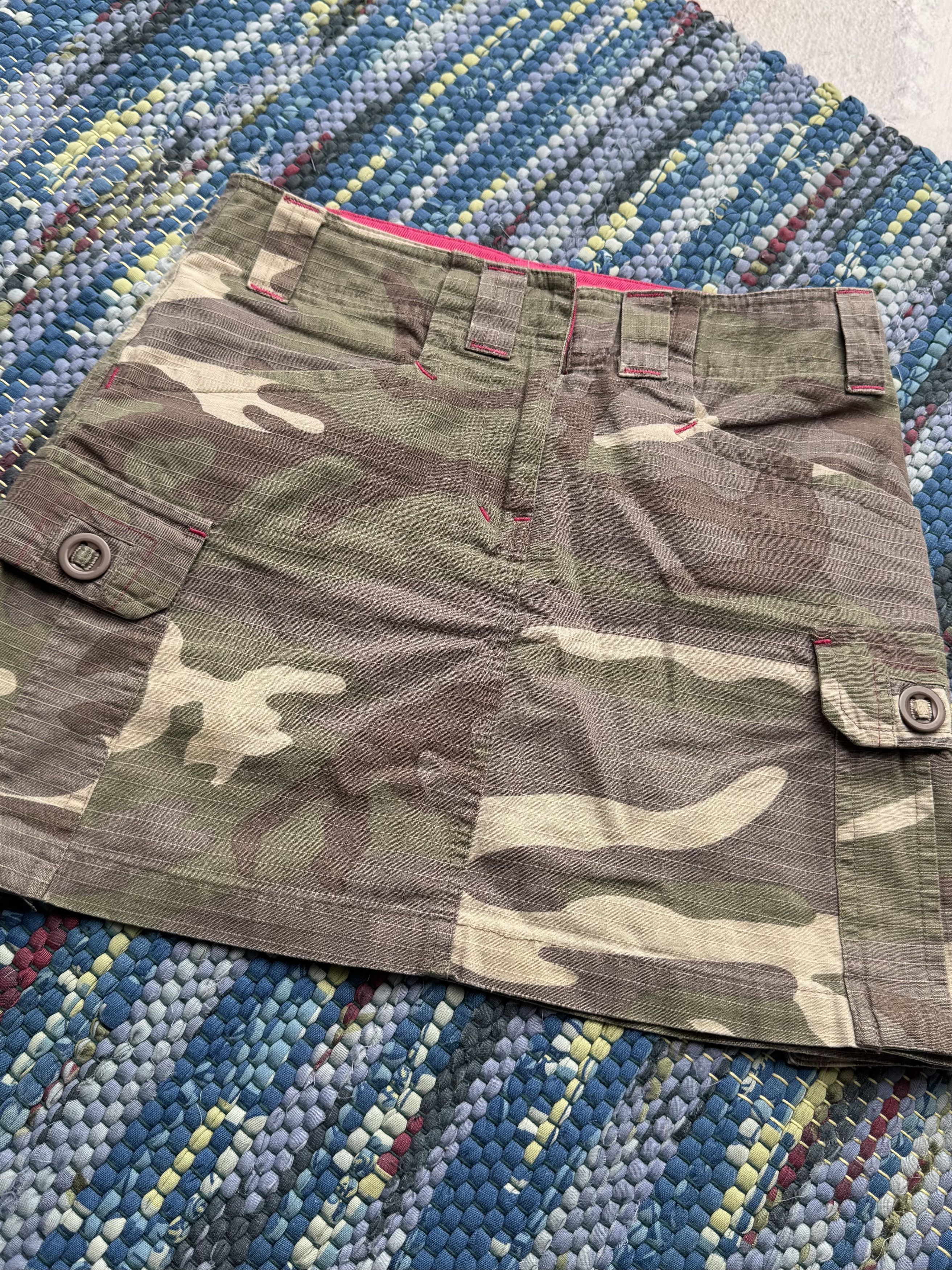 Vintage Vintage Camo Cargo Skirt Military Utility Pocket Camouflage Size 25" / US 0 / IT 36 - 2 Thumbnail