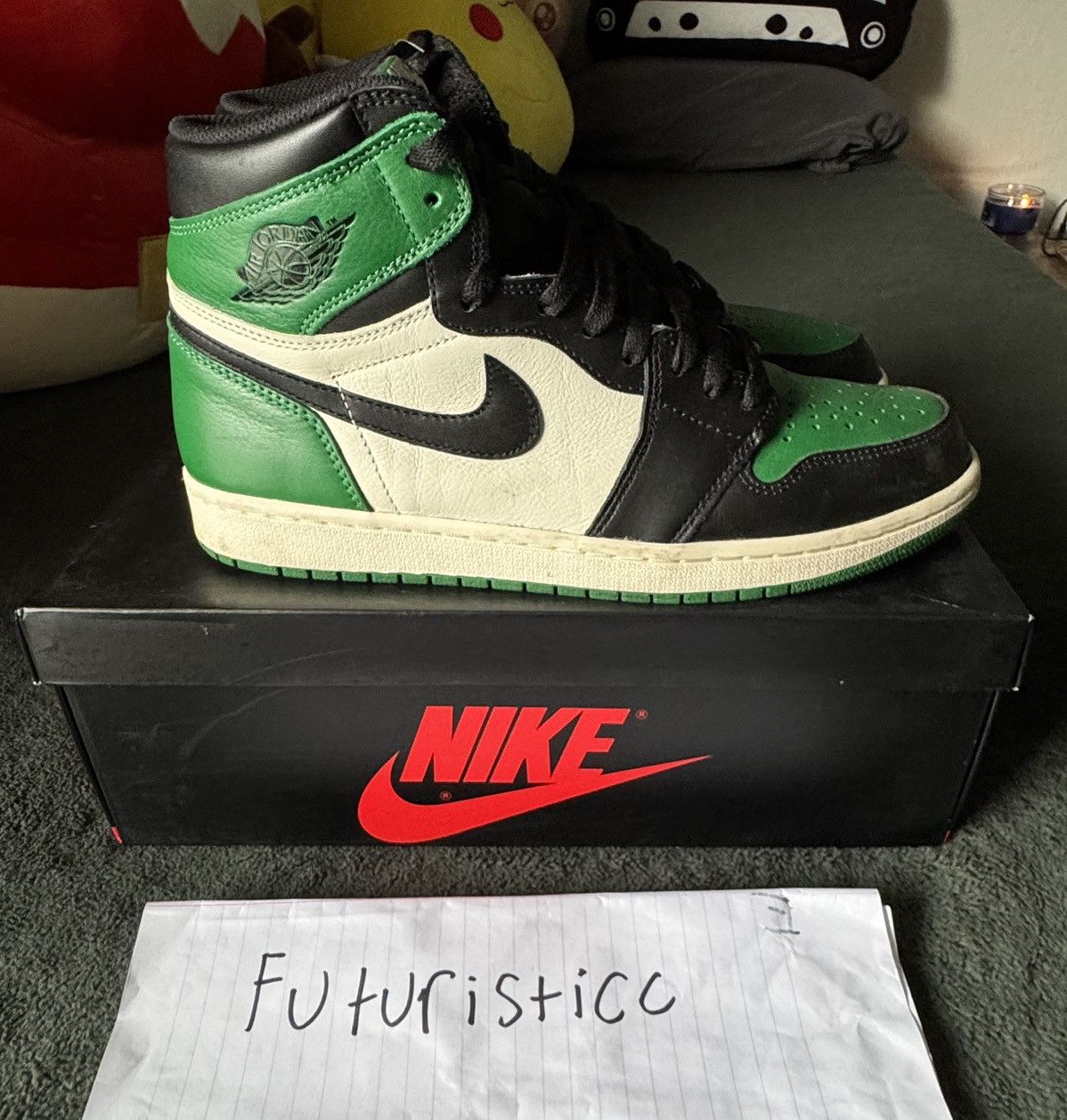Jordan Brand × Nike Jordan 1 Retro Pine Green Size US 11.5 / EU 44-45 - 3 Thumbnail