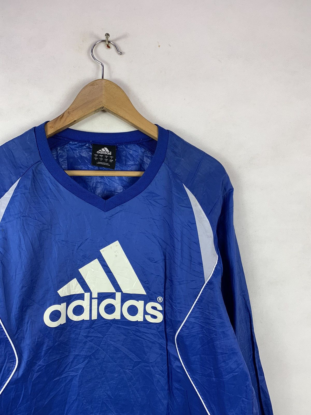 Adidas Steals! Vintage Adidas Biglogo Pullover Light Windbreaker Size US S / EU 44-46 / 1 - 3 Thumbnail