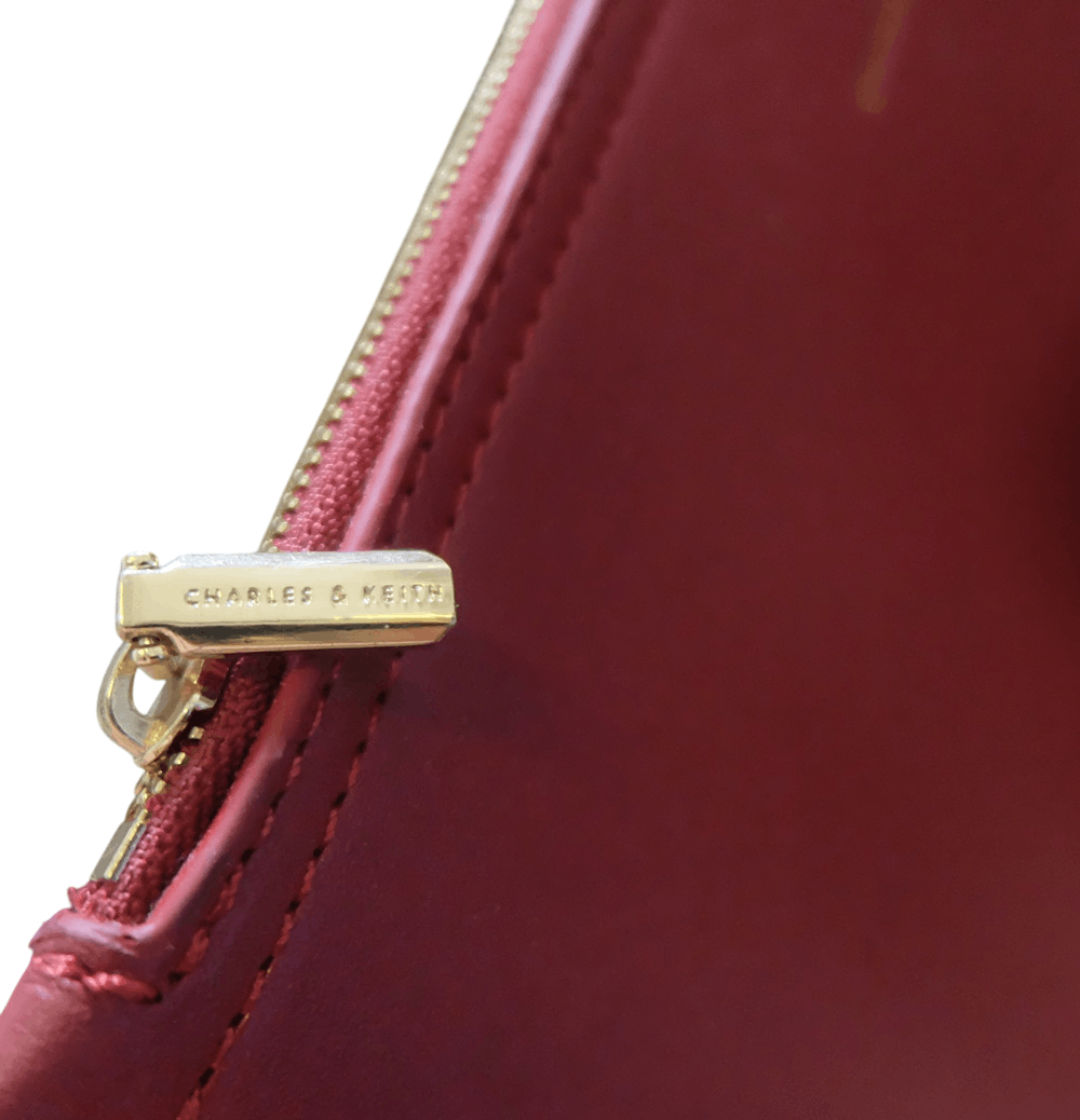 Designer Charles & Keith Leather Clutch Bag Size ONE SIZE - 4 Thumbnail