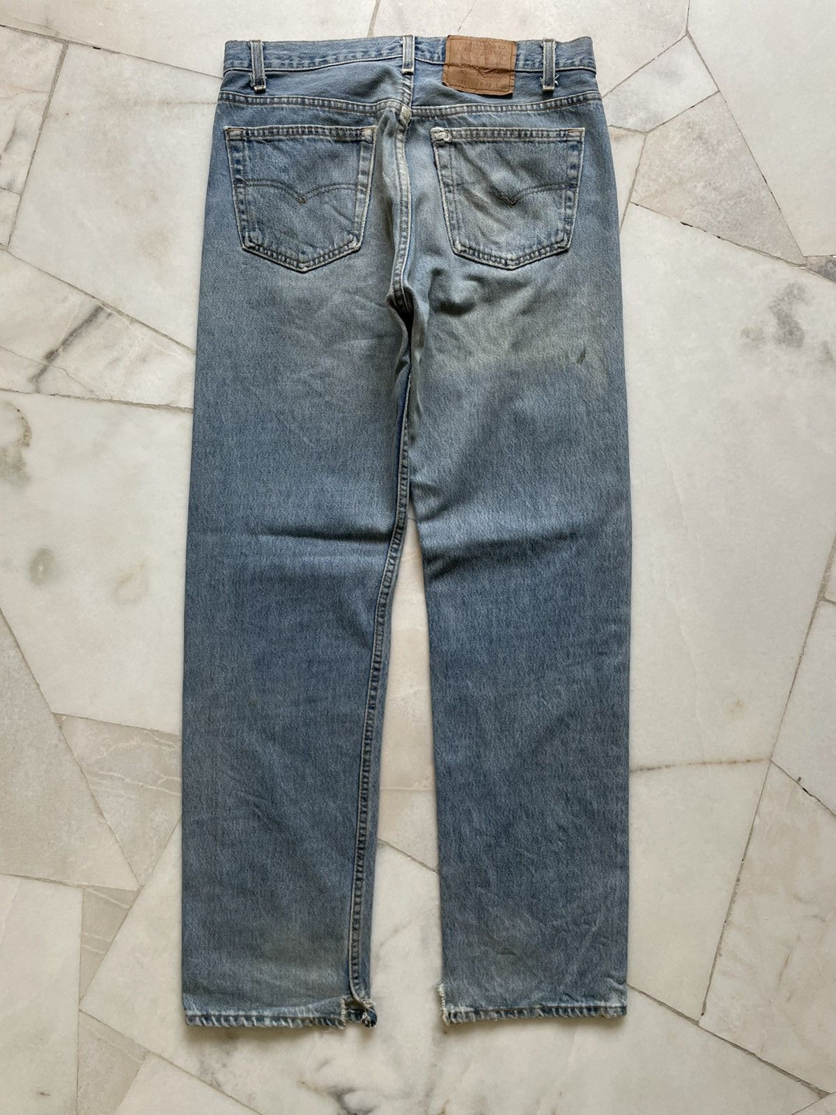 Levi's Vintage 90s Levis 501 Blue Washed Jeans 32x32 Size US 32 / EU 48 - 2 Thumbnail