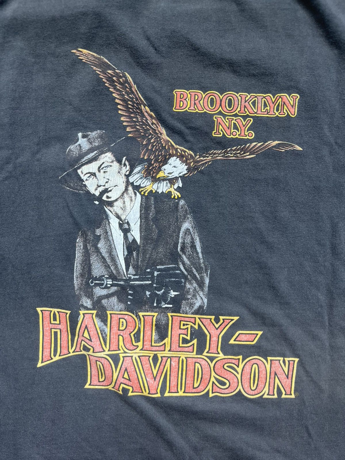Harley Davidson Vintage 90s Harley Davidson Gangster Tee Size US L / EU 52-54 / 3 - 5 Thumbnail