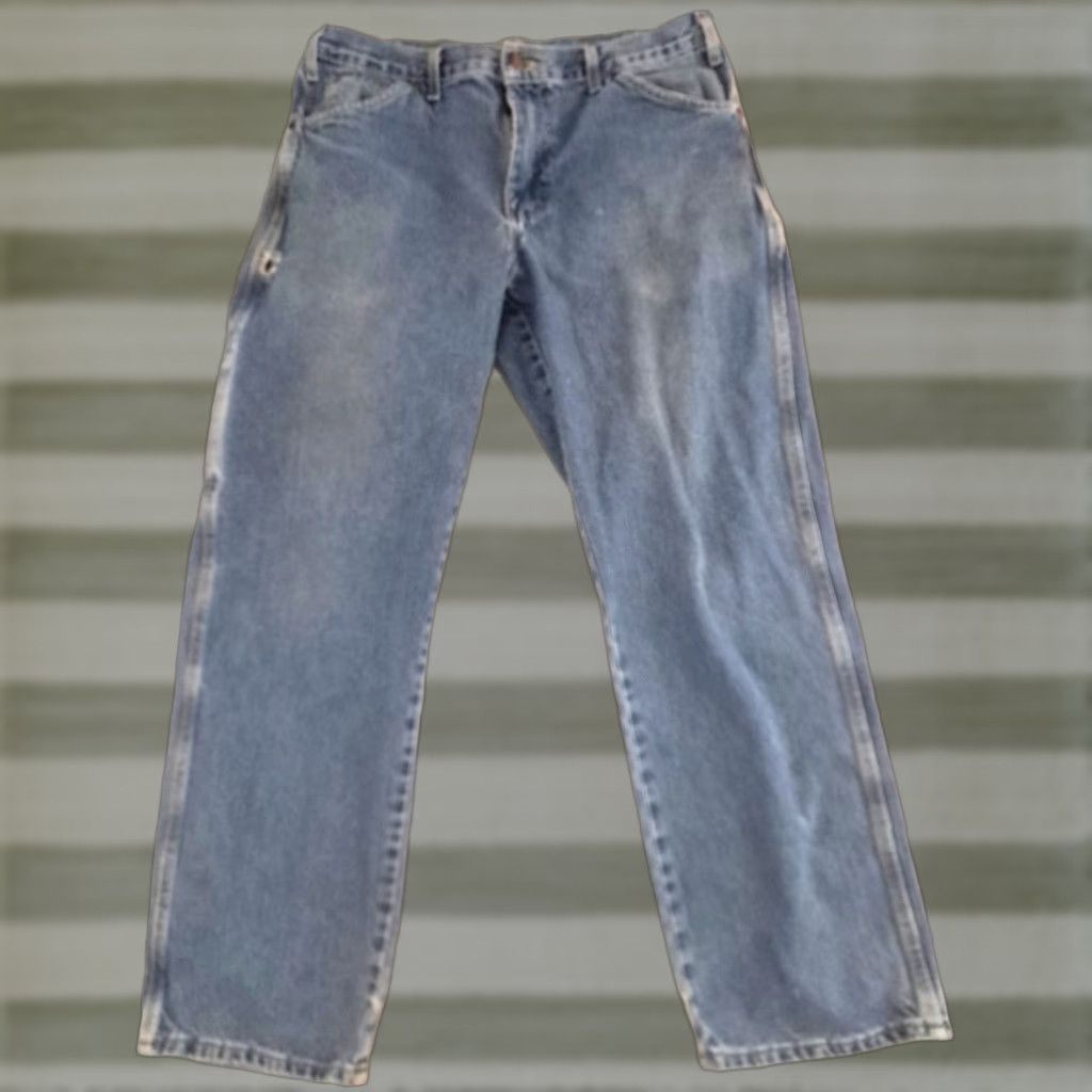 Dickies VINTAGE Dickies Jeans Carpenter 34 Regular Men 5-Pocket Denim Blue 30Inseam Jeans Mens Size US 34 / EU 50 - 1 Thumbnail
