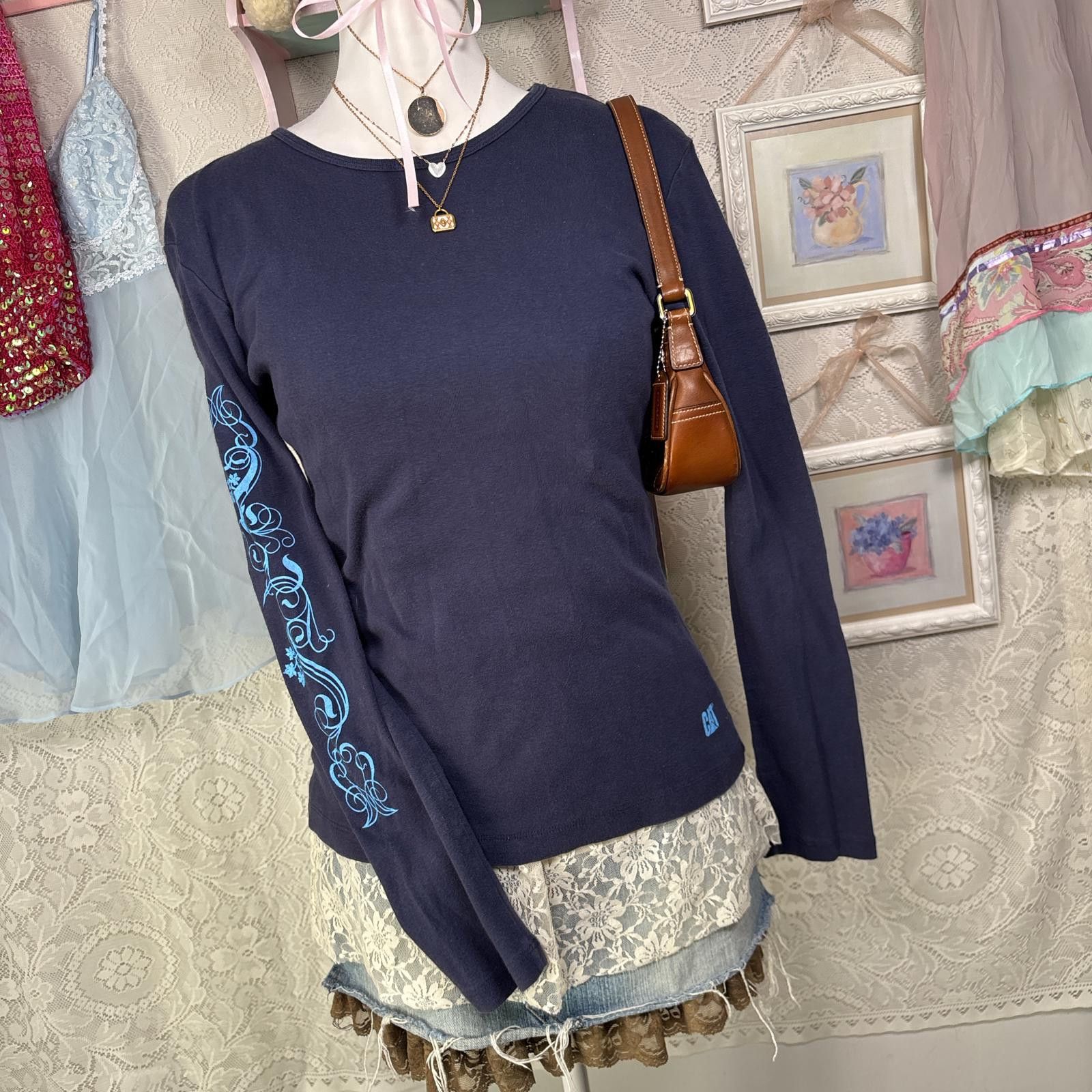 Other vintage grunge cat fitted long sleeve Size L / US 10 / IT 46 - 3 Thumbnail