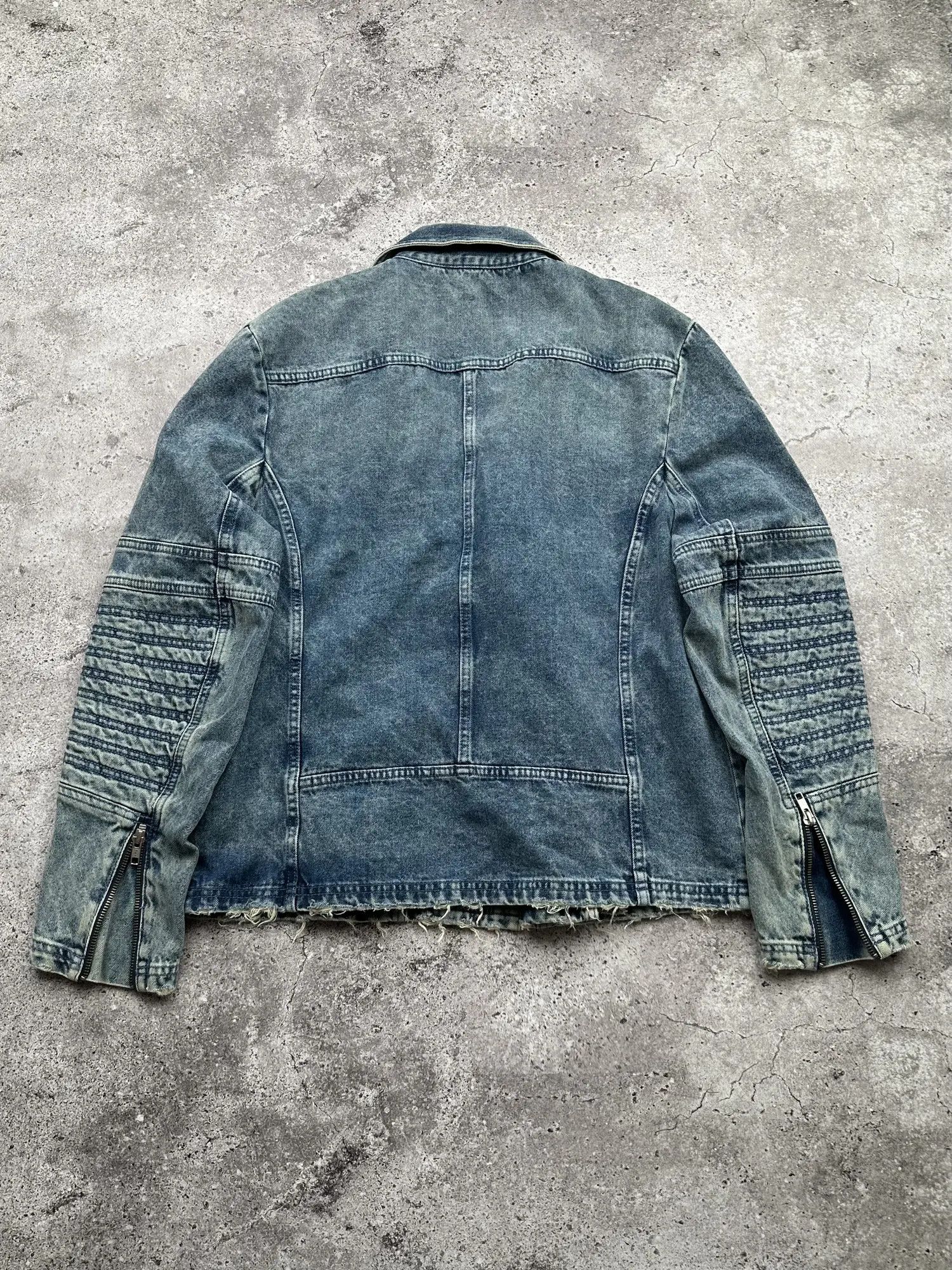 Japanese Brand Vintage Distressed Denim Jacket C30(V620) Size L / US 10 / IT 46 - 5 Thumbnail