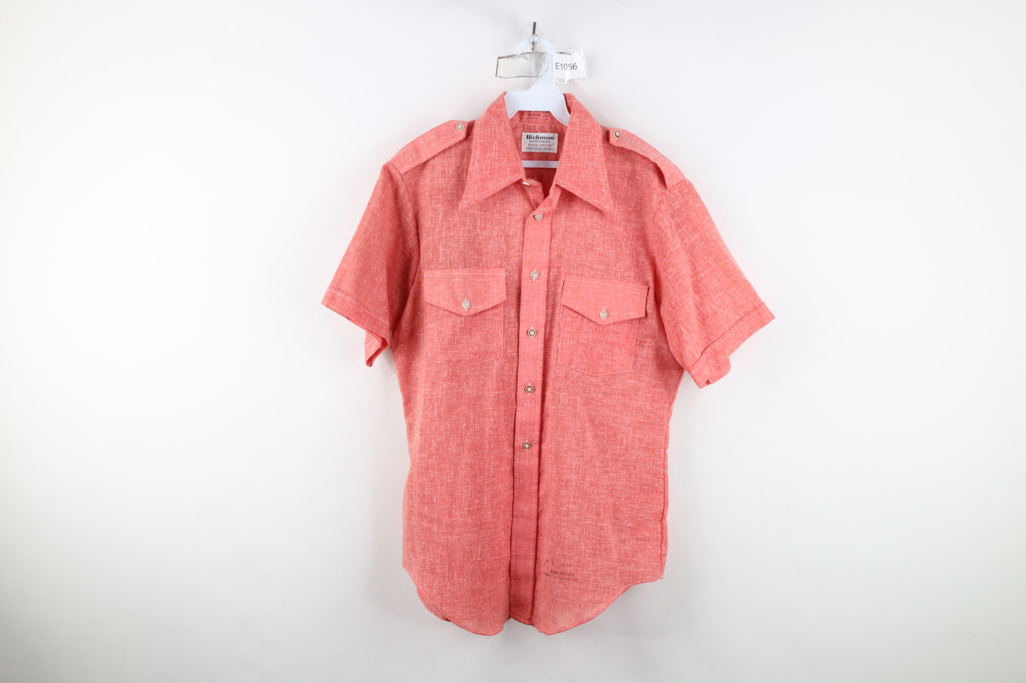 Vintage Vintage 70s Streetwear Bush Short Sleeve Button Shirt USA Size US M / EU 48-50 / 2 - 1 Thumbnail