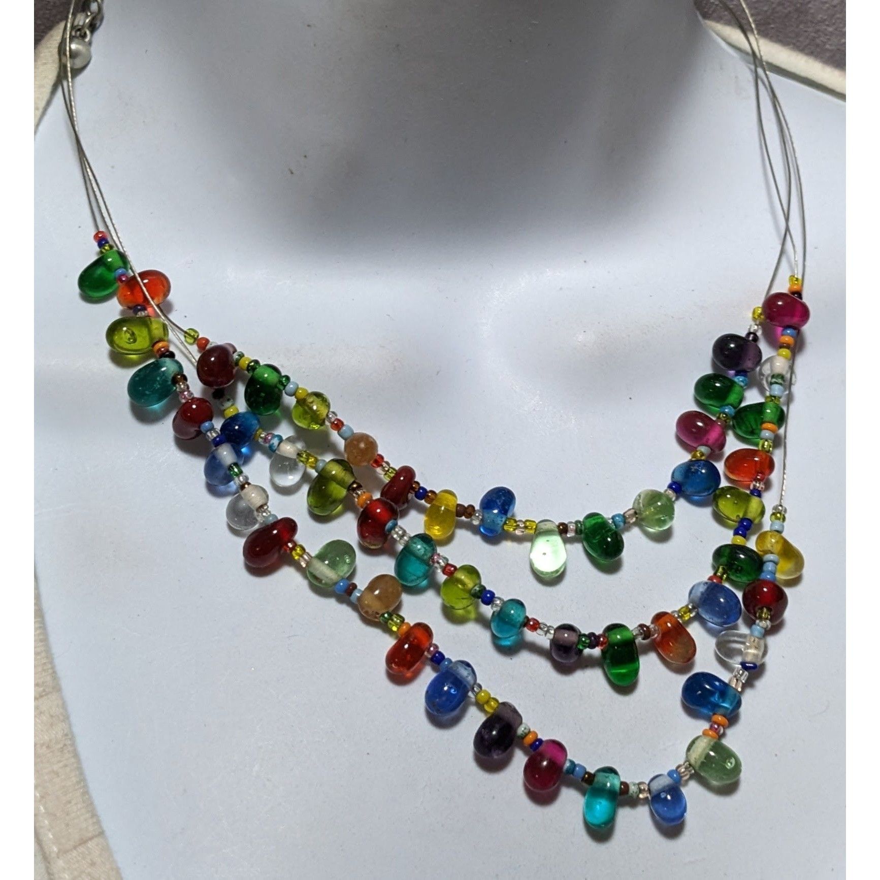 Other Candycore Multilayer Rainbow Glass Drop Necklace Size ONE SIZE - 6 Thumbnail
