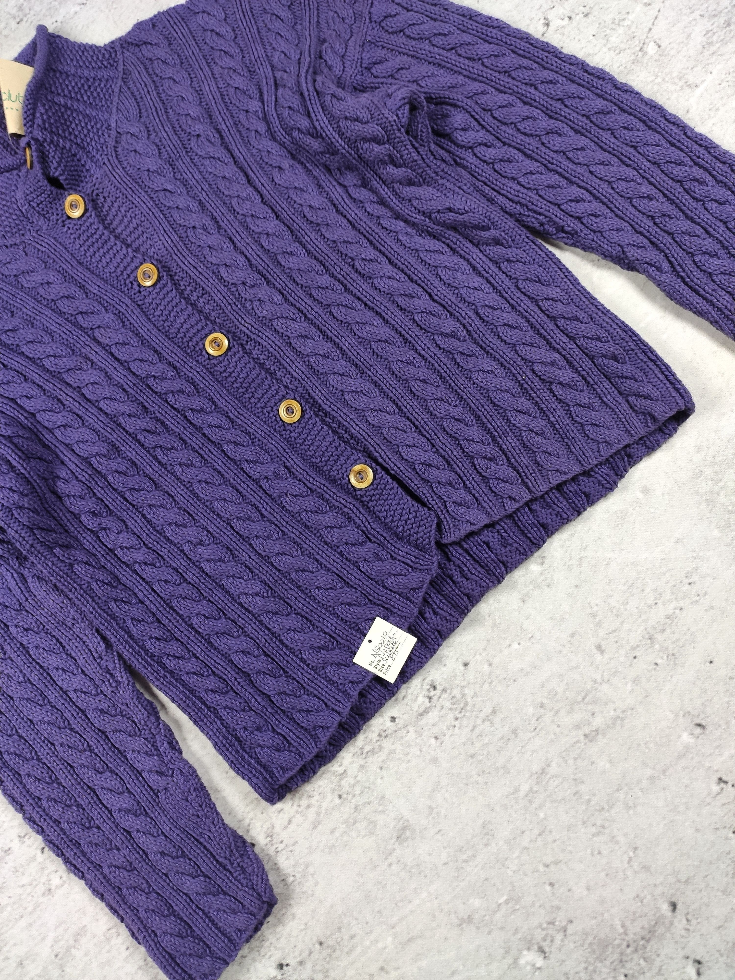 Vintage Rare vintage hippie cardigan made in nepal purple oversize Size M / US 6-8 / IT 42-44 - 3 Thumbnail
