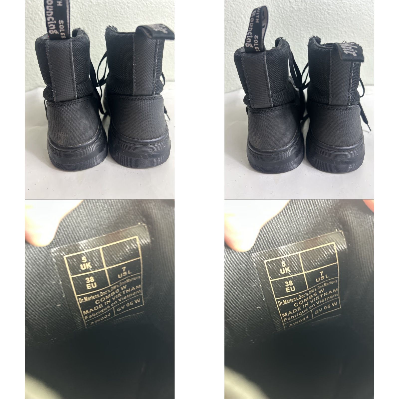 Dr. Martens Dr Martens Combs W Poly Combat Boots Womens Shoes Size 7 Black High Top Docs Style Combat Boots Mens? Womens? 7 Size S / US 4 / IT 40 - 9 Thumbnail