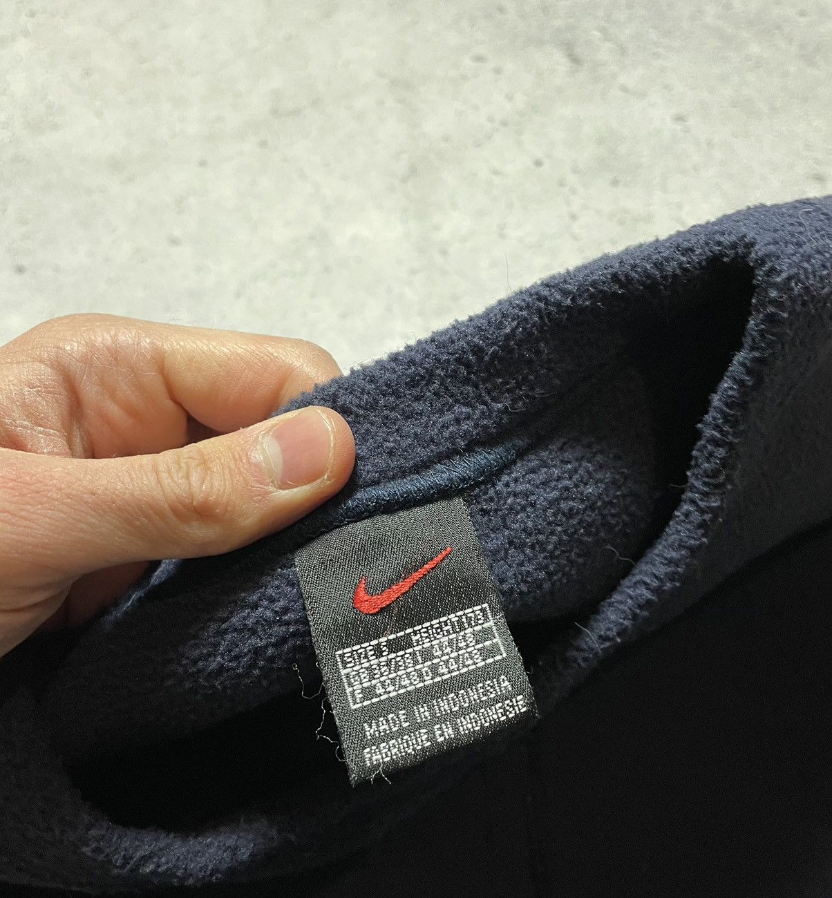 Nike Vintage 90s Fleece Teddy Sweatshirt Nike Swoosh Drill Y2K Size US S / EU 44-46 / 1 - 7 Thumbnail
