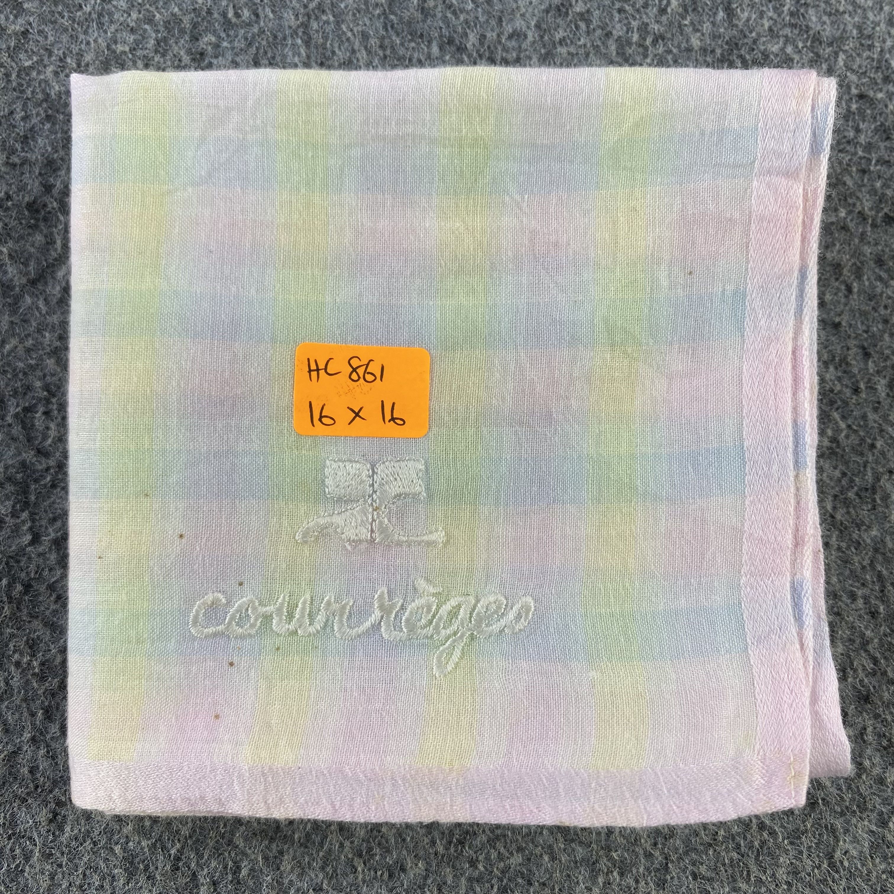 Courreges Courreges Handkerchief/Neckerchief/Bandana HC861 Size ONE SIZE - 5 Thumbnail