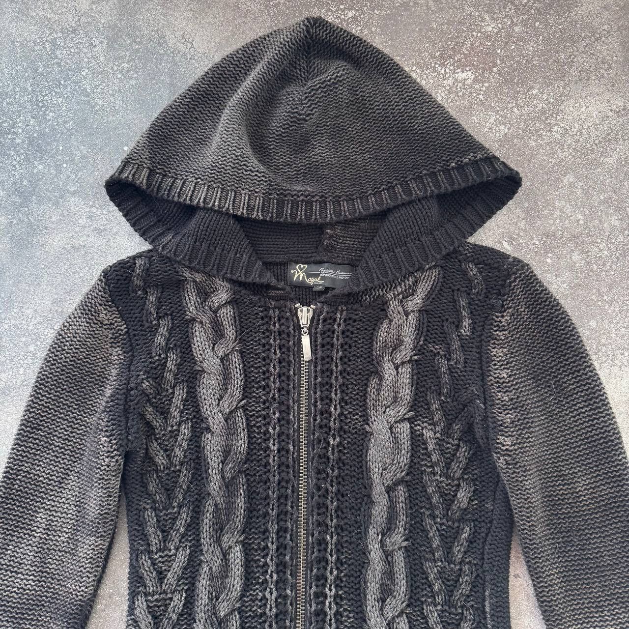 If Six Was Nine Avant Garde Unisex Faded/Washed Knit Hooded Zip Sweater Size US S / EU 44-46 / 1 - 4 Thumbnail