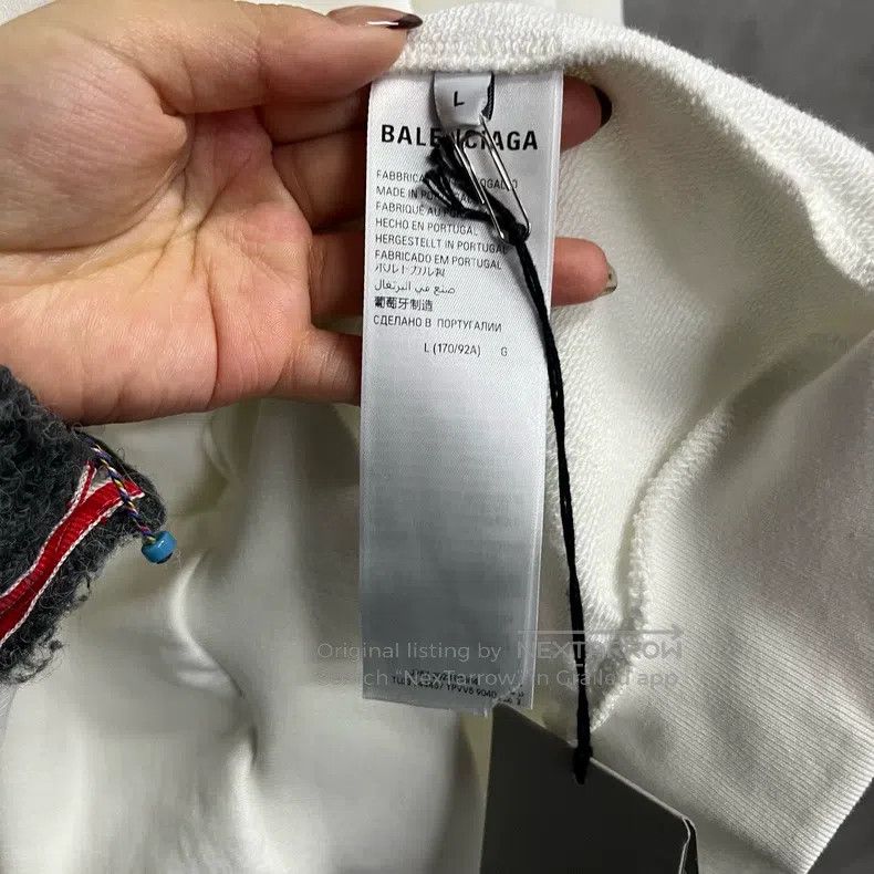 Balenciaga Balenciaga Letter and Number Print Hooded Zip Up Long Slee Size US L / EU 52-54 / 3 - 4 Thumbnail