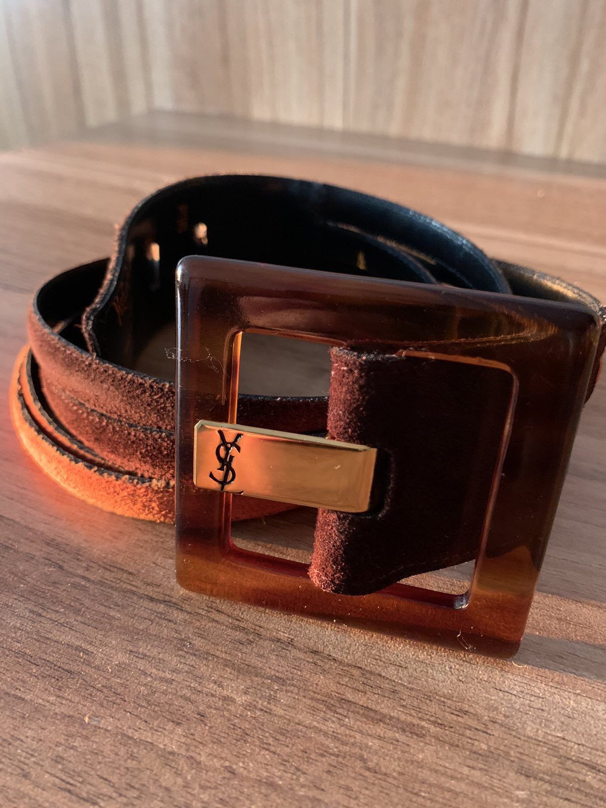 Dior 🔥 Yves Saint Lauren Brown Suede Belt Size ONE SIZE - 1 Thumbnail