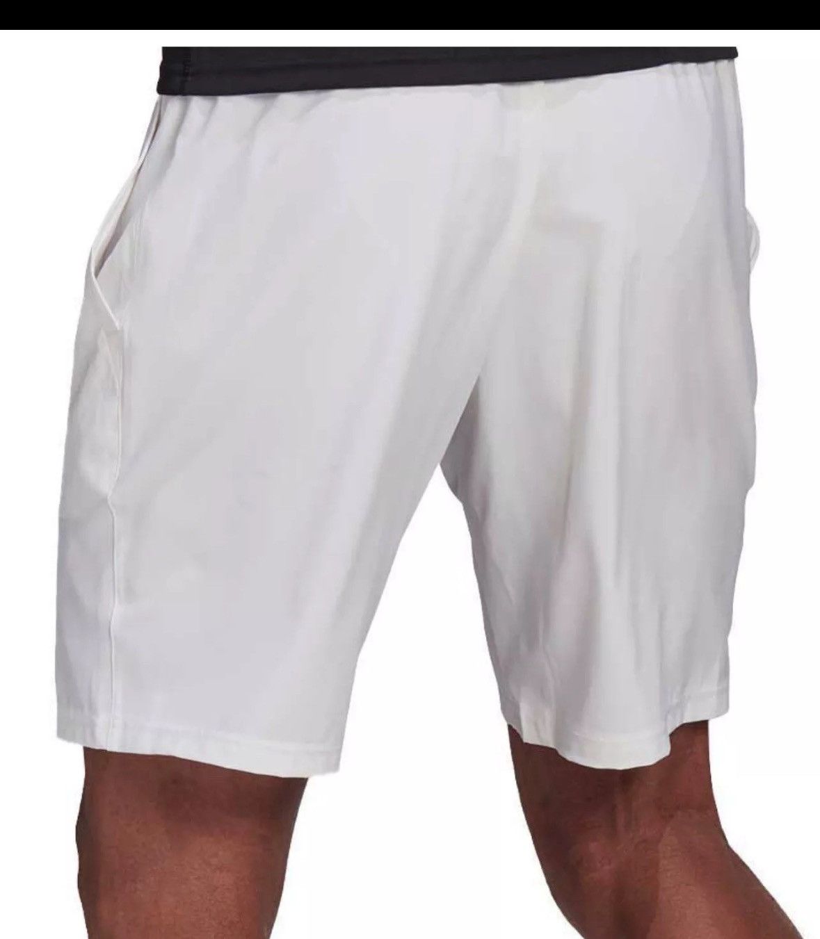 Adidas Adidas Club Stretch Woven Men's Training Shorts GH7222 White Size US 35 - 4 Thumbnail