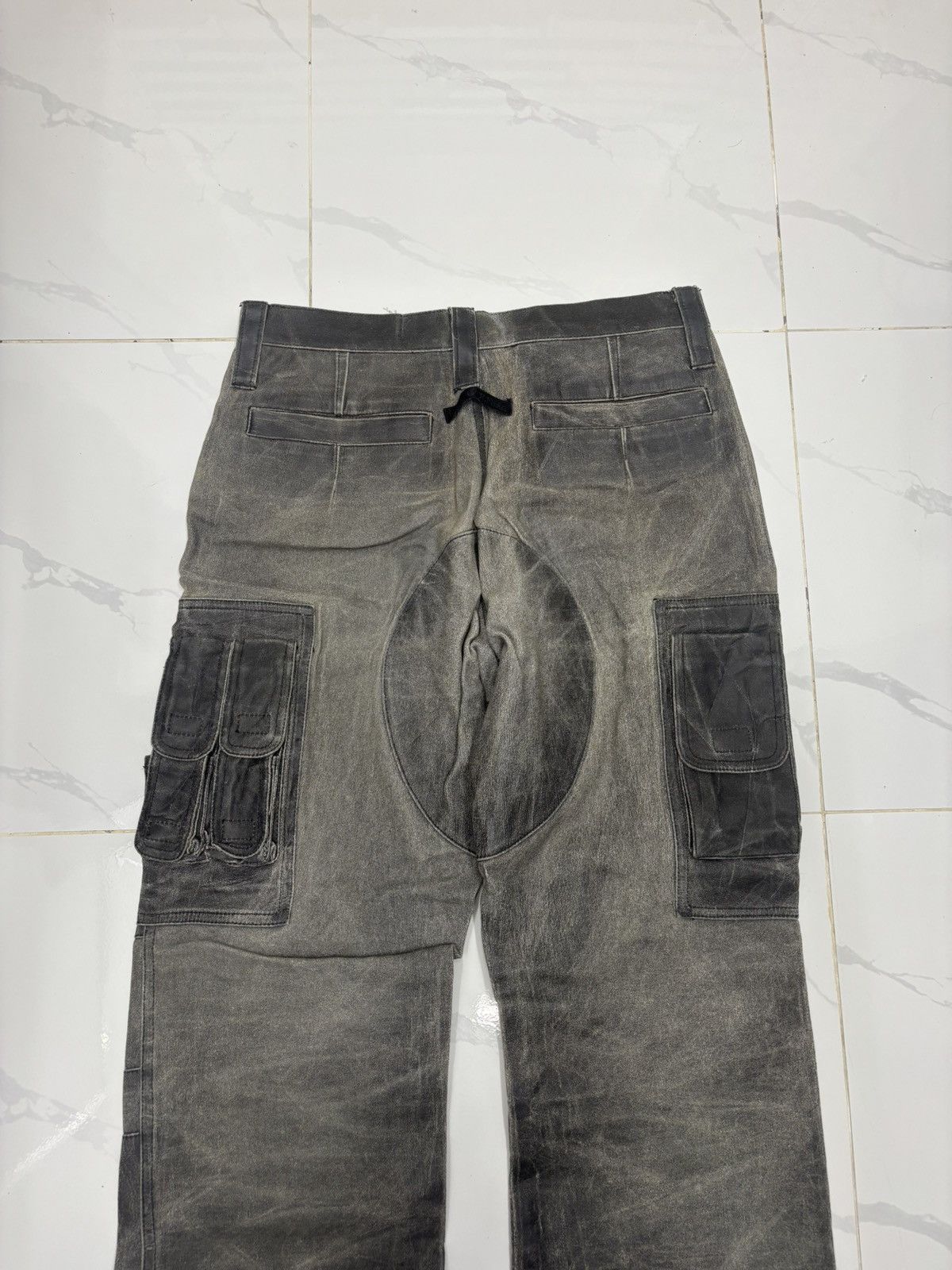 Gaultier Homme Objet × Jean Paul Gaultier × Vintage Iconic Jean Paul Gaultier Wax Tactical Multi Pocket Jeans Size US 32 / EU 48 - 8 Thumbnail