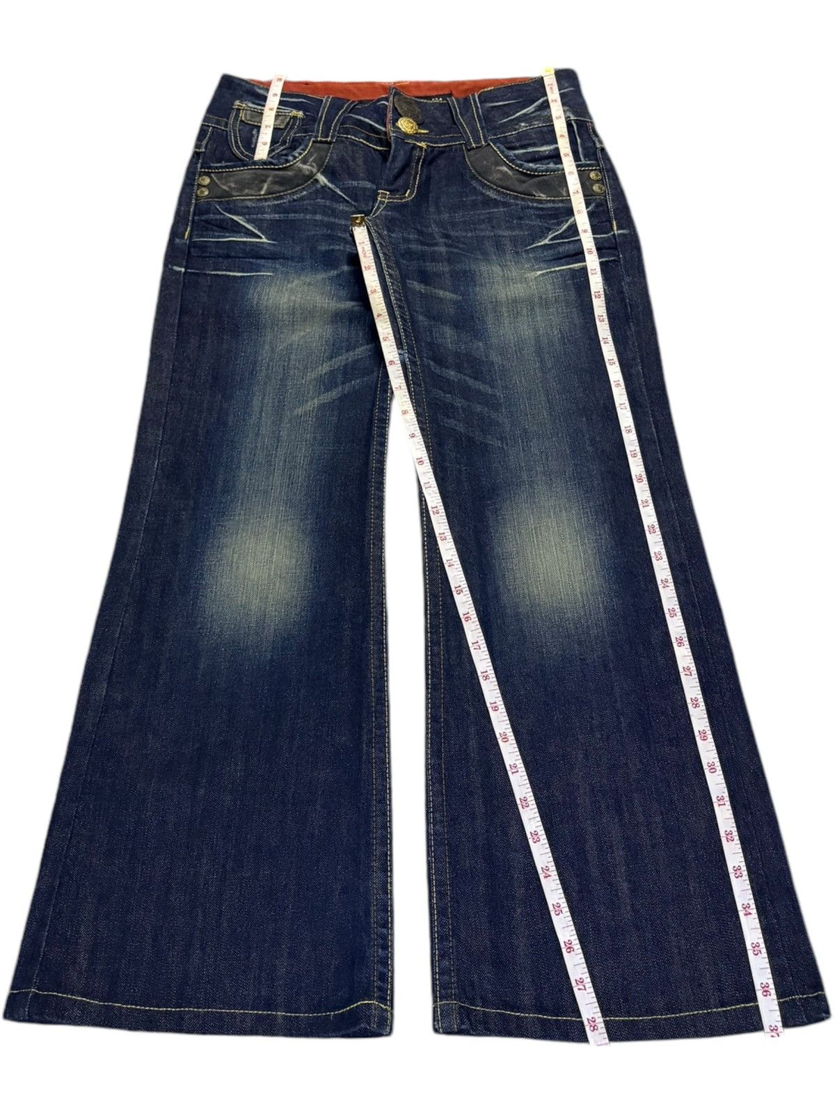 Japanese Brand Vintage Japanese Brand Mud Wash Distressed Flare Jeans Size 30" / US 8 / IT 44 - 12 Thumbnail