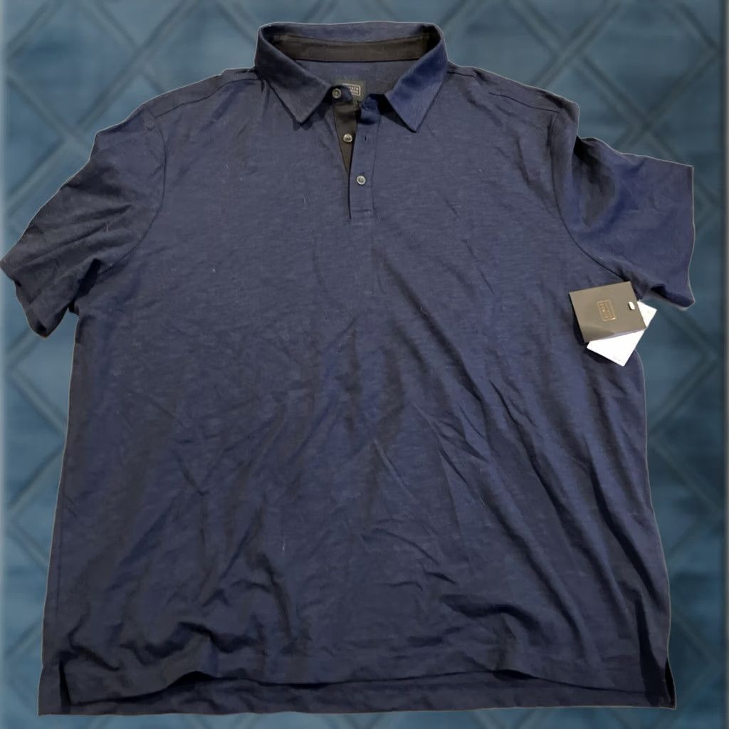 Nordstrom NWT Nordstrom 14TH & UNION Navy Short Sleeve Cotton Golf Polo Men's XXL Polo Sleeve Short Sleeve Polo Men Navy Cotton Golf Polo Size US XXL / EU 58 / 5 - 1 Thumbnail