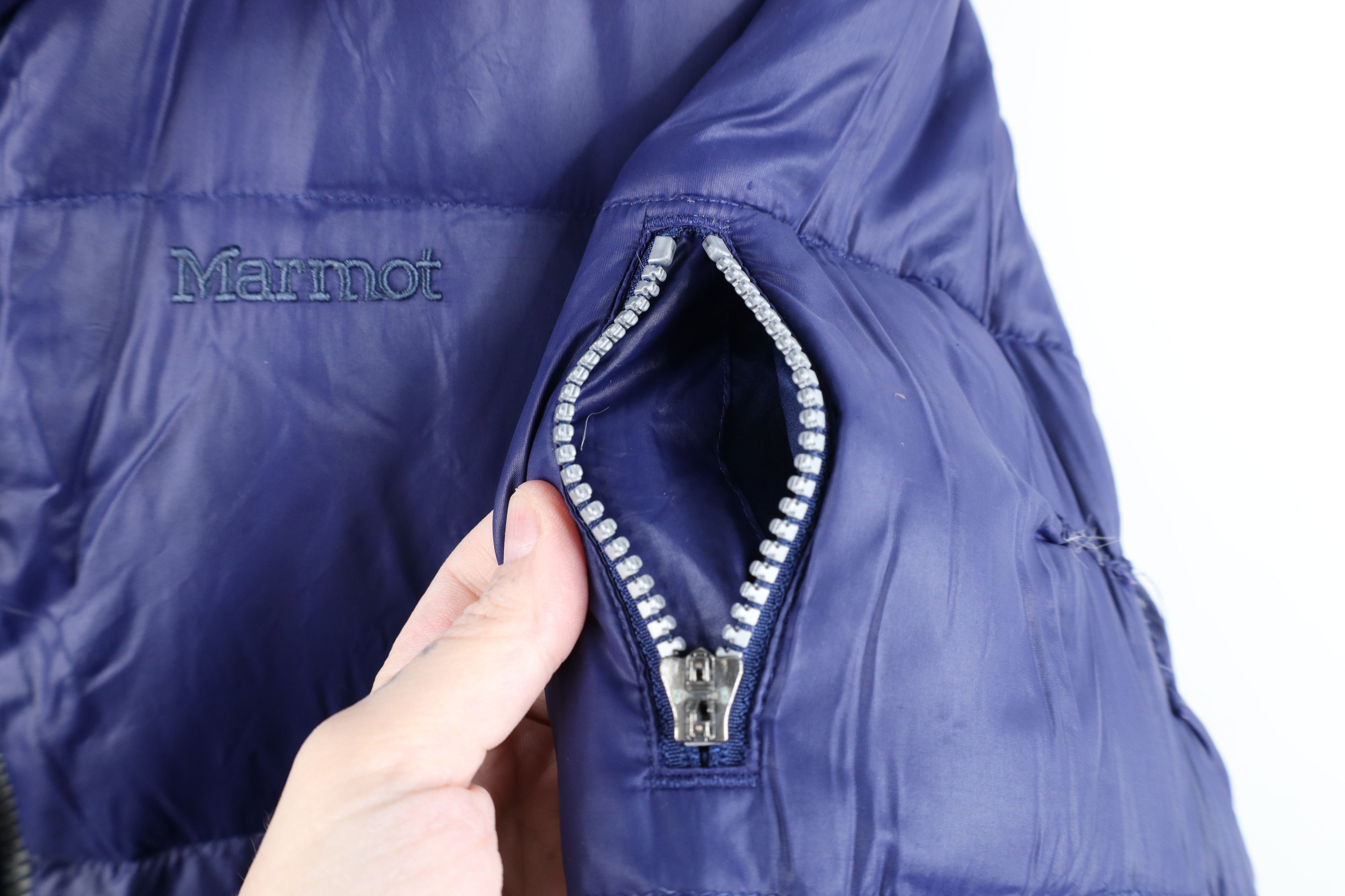 Marmot Marmot Down Feather Full Zip Winter Puffer Jacket Coat Blue Size XL / US 12-14 / IT 48-50 - 7 Thumbnail