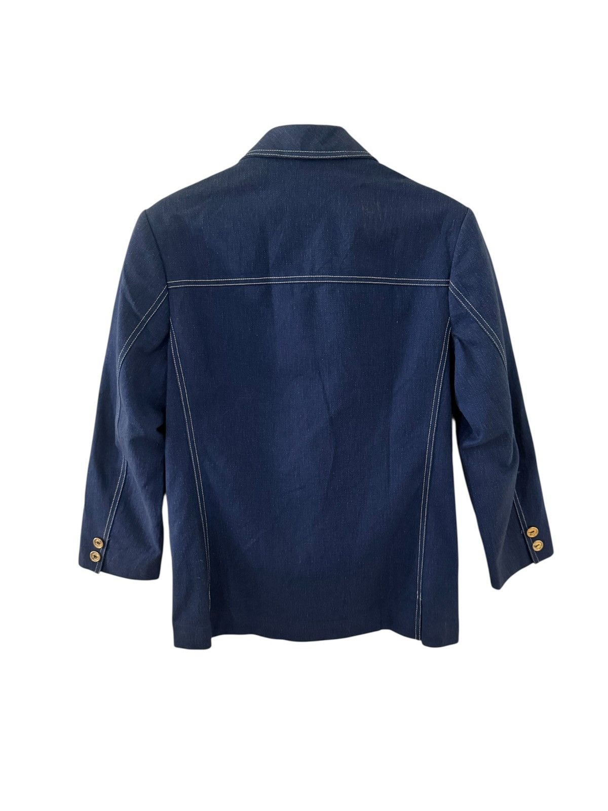 Celine CELINE MADE IN FRANCE DENIM JACKET GOLD LOGO NICE DESIGN Size US M / EU 48-50 / 2 - 6 Thumbnail