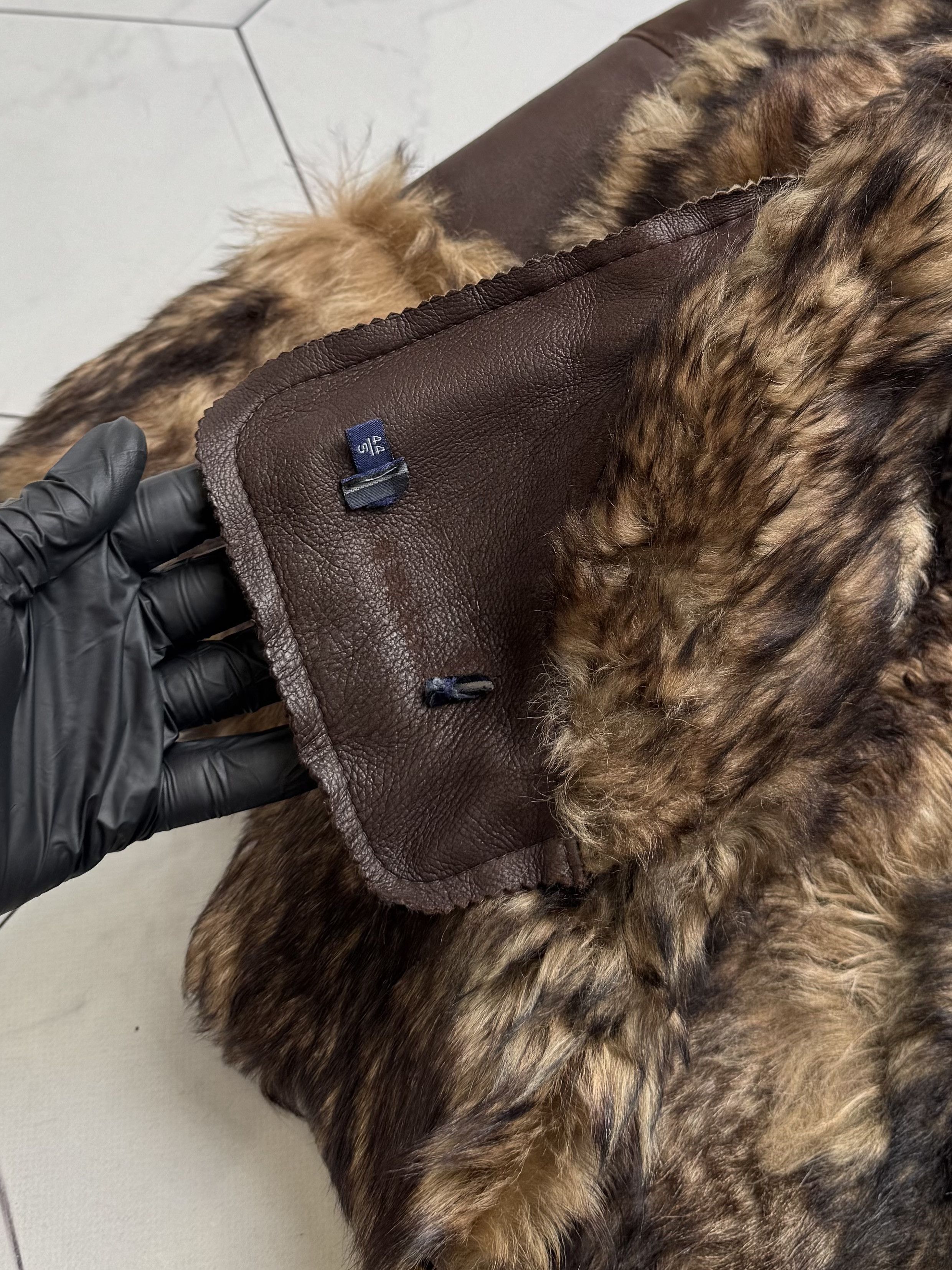 Japanese Brand Vintage Real Sheepskin Coat With Belt (B550)E2D15 Size M / US 6-8 / IT 42-44 - 7 Thumbnail