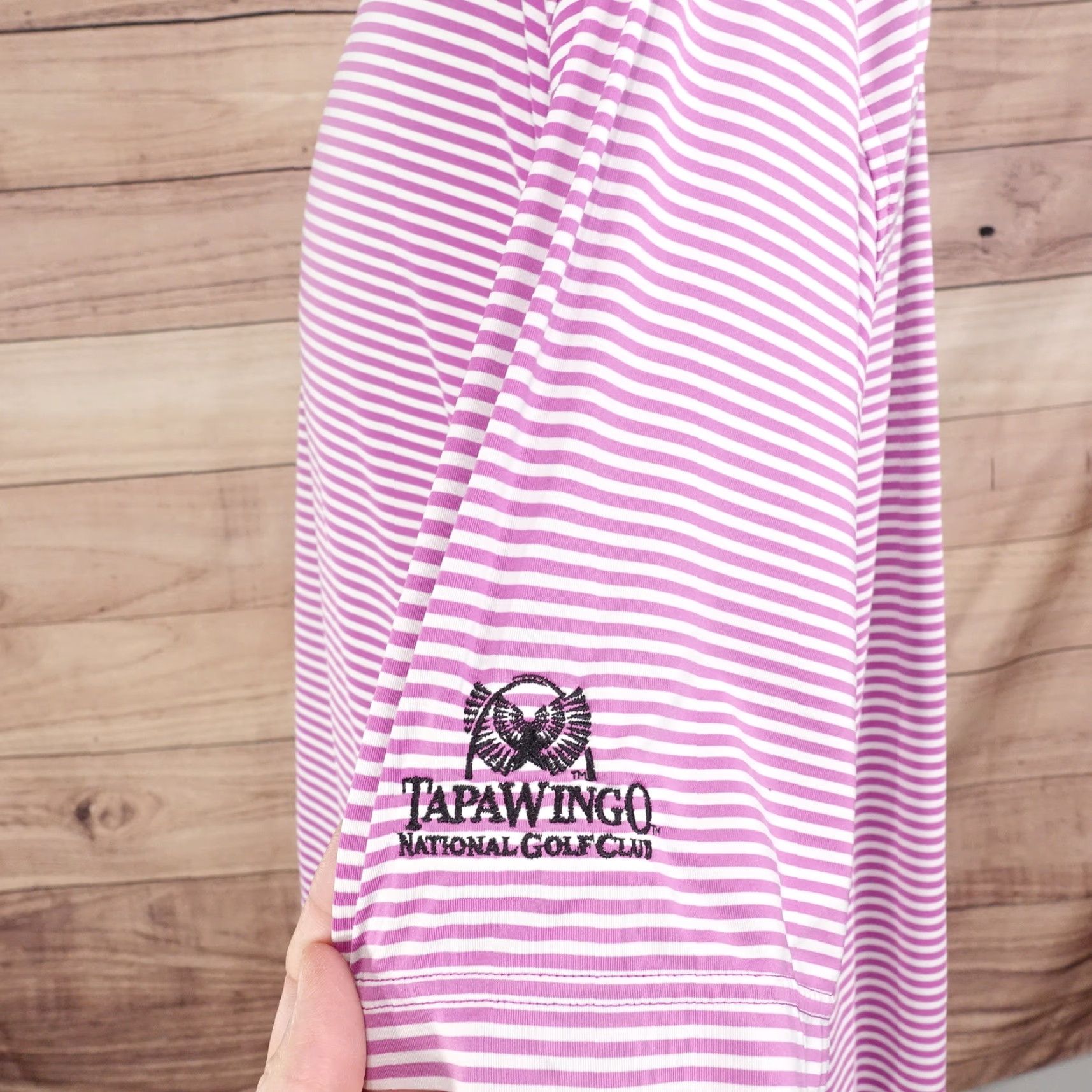 Footjoy FJ FOOTJOY SHORT SLEEVE PURPLE STRIPED GOLF POLO SHIRT MENS SIZE L LARGE **FADED** Size US L / EU 52-54 / 3 - 4 Thumbnail