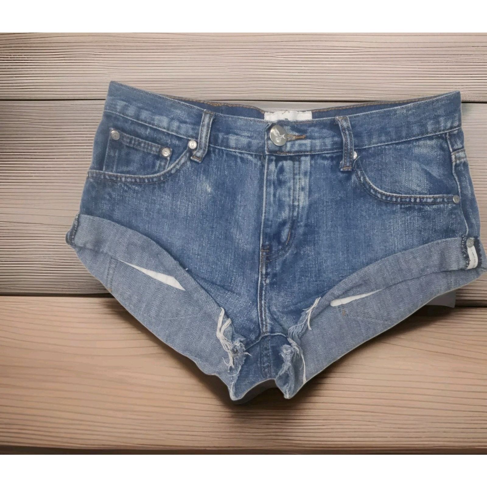 One Teaspoon ONE x One Teaspoon Bandits Relaxed Long Rise Twest Cuff Hem Size 27" / US 4 / IT 40 - 2 Thumbnail
