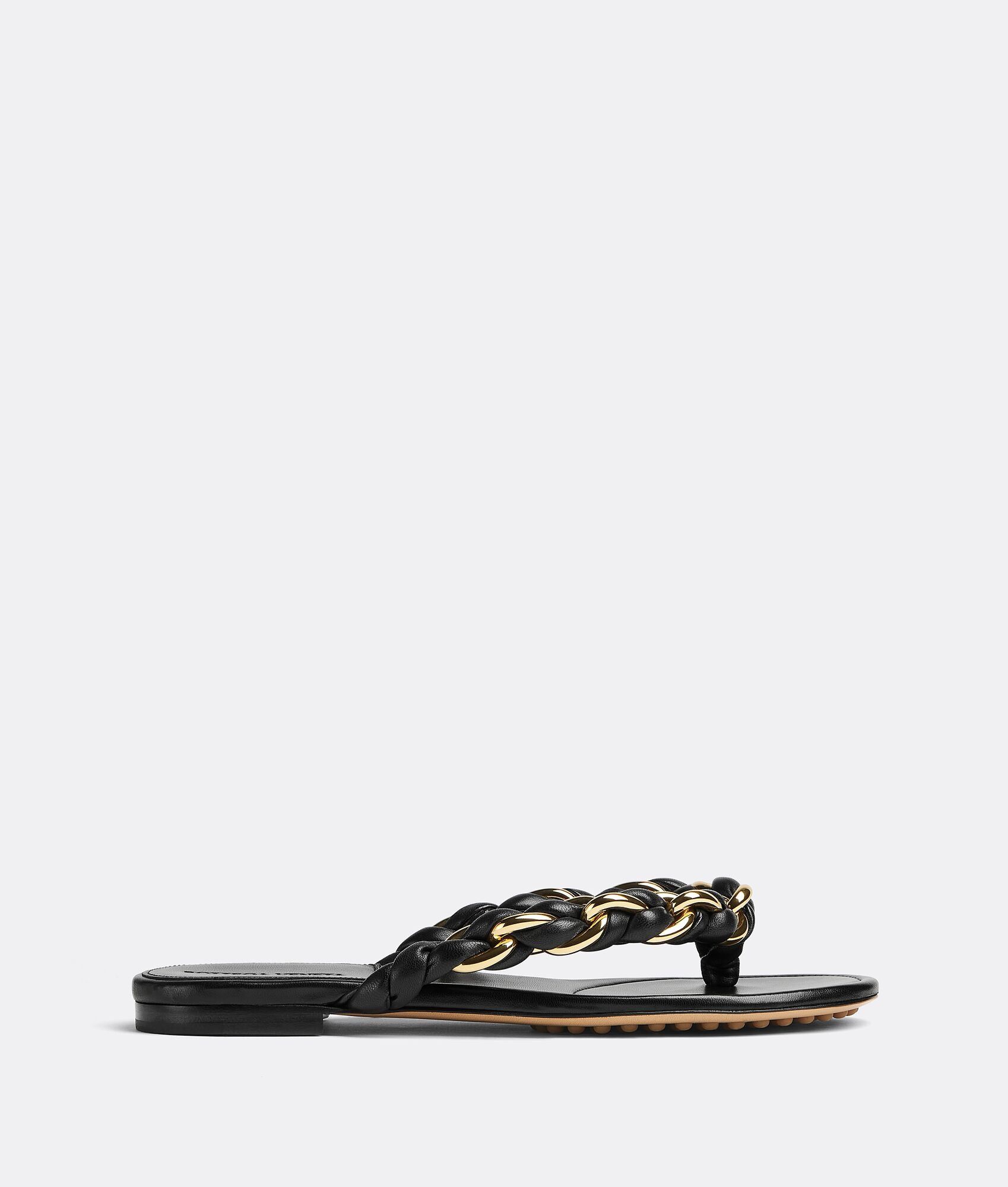 Bottega Veneta Dot Flat Sandal Black Size US 9 / IT 39 - 1 Thumbnail