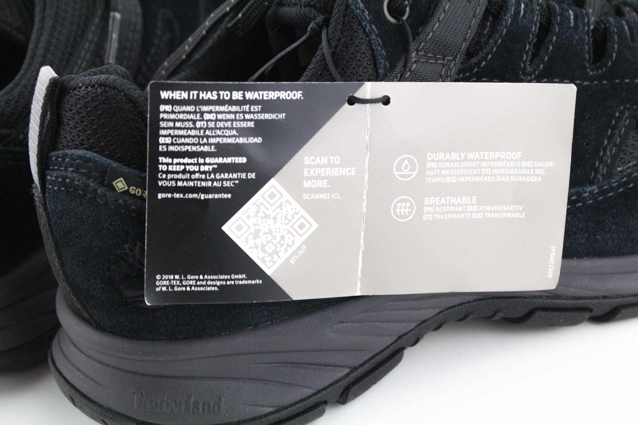 Timberland A1PG2 UK7 Black Leather Gore-Tex Ortholite 79896 Size US 7.5 / EU 40-41 - 10 Thumbnail