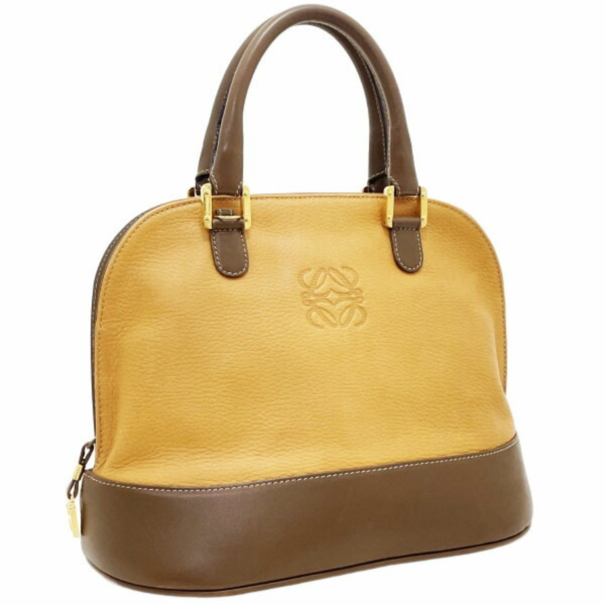 Loewe Loewe Anagram Tote Bag in Camel Brown Leather (ASK-15850) Size ONE SIZE - 1 Thumbnail