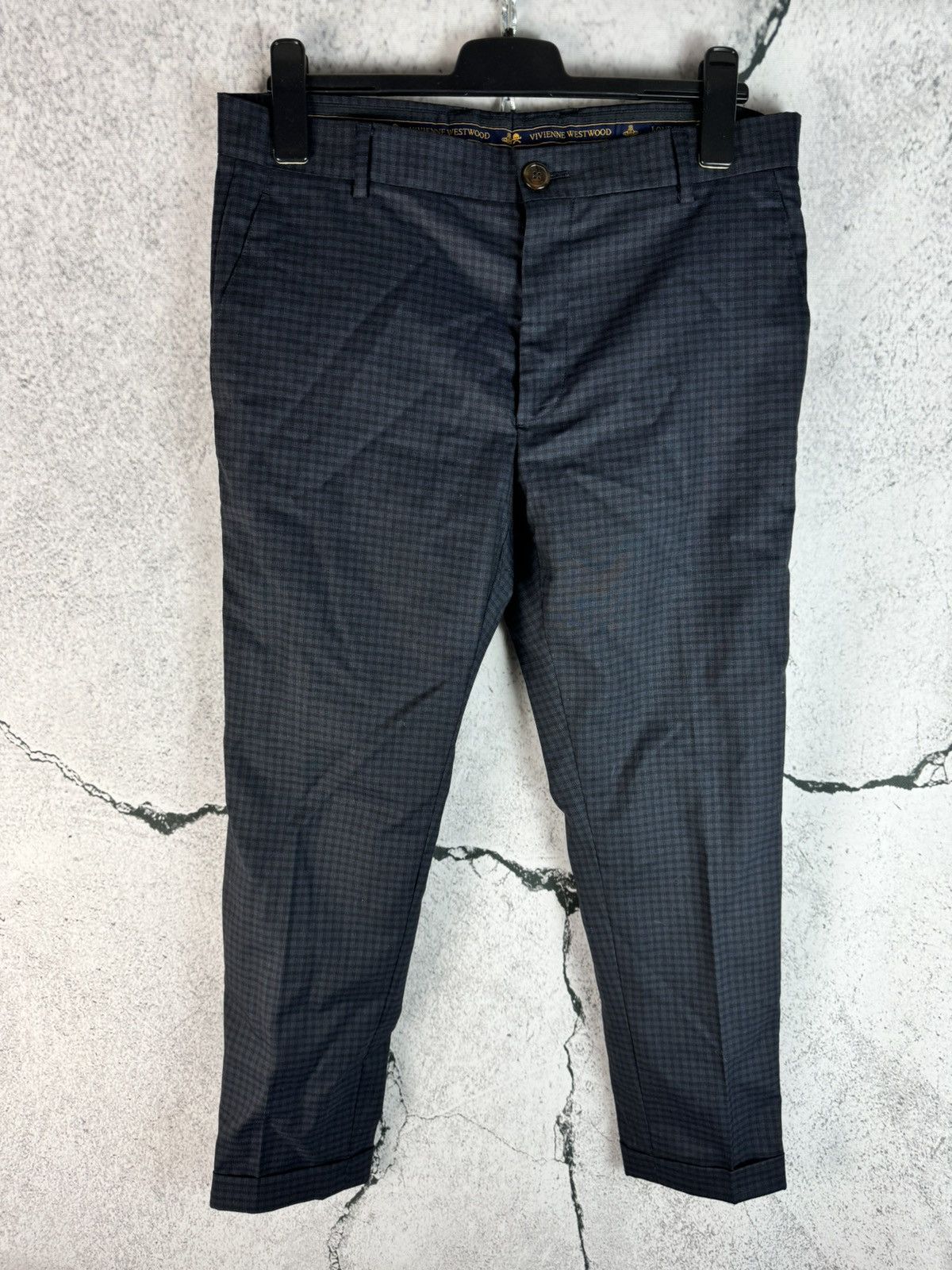 VIVIENNE WESTWOOD ANGLOMANIA DISTRESSED CHECKED JEANS