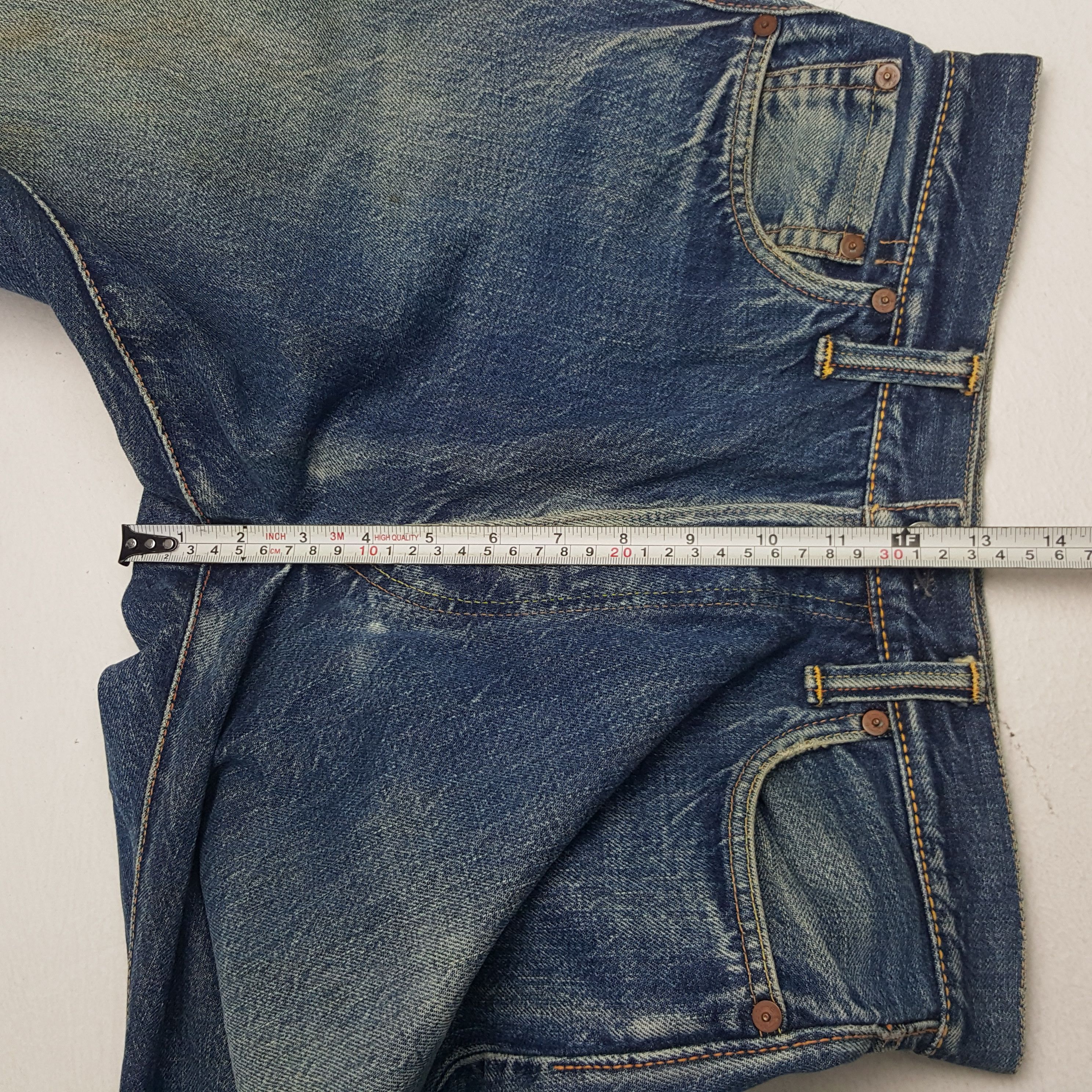 Evisu × Vintage Vintage Evisu Japan Custom Daicock Art Denim Jeans Size US 28 / EU 44 - 8 Thumbnail