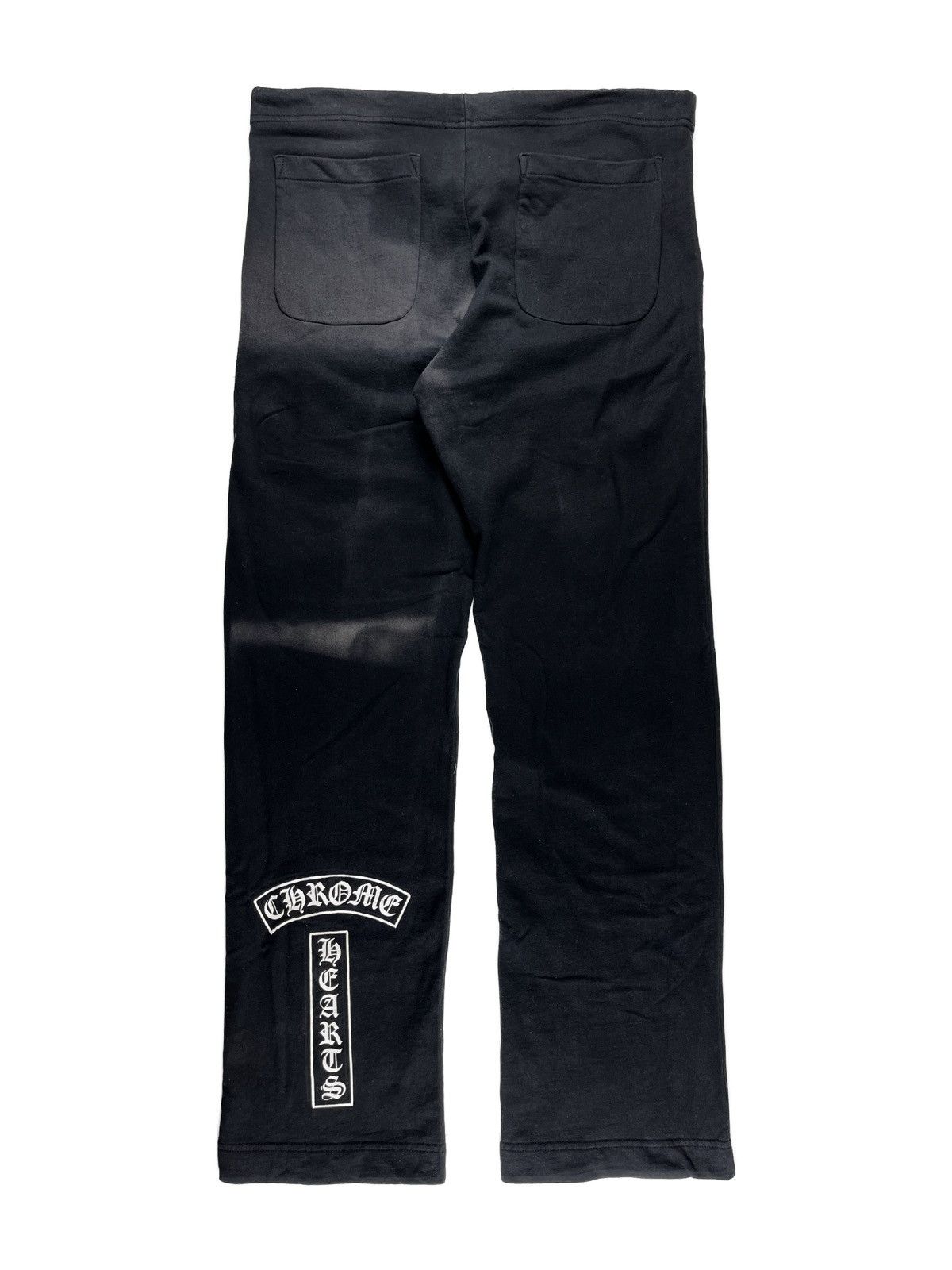 image of Chrome Hearts Vintage Baggy T Bar Logo Sweatpants in Black, Men's (Size 34)