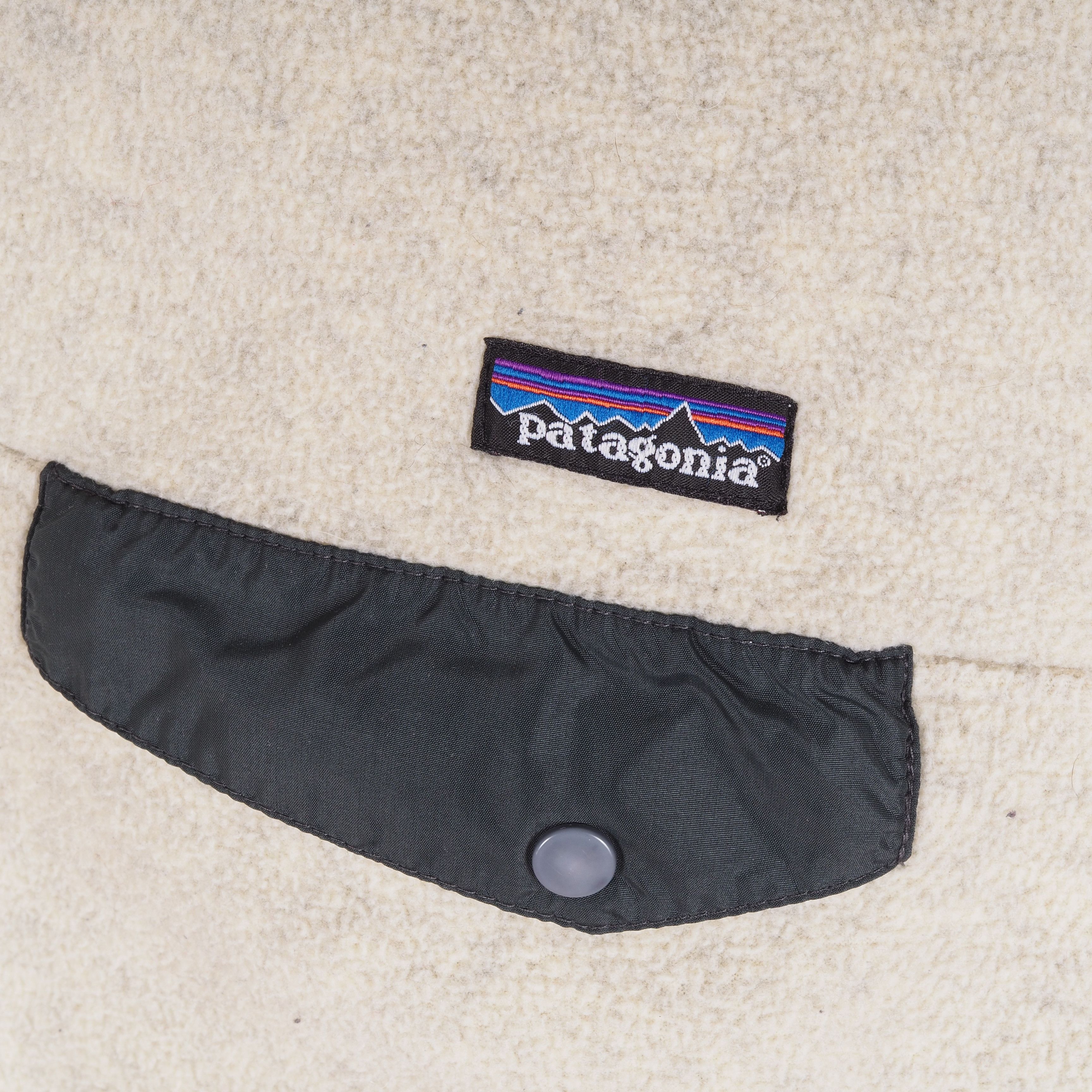 Patagonia × Vintage Patagonia Synchilla Vintage 90s Men's Fleece Beige Jacket Size US M / EU 48-50 / 2 - 2 Thumbnail