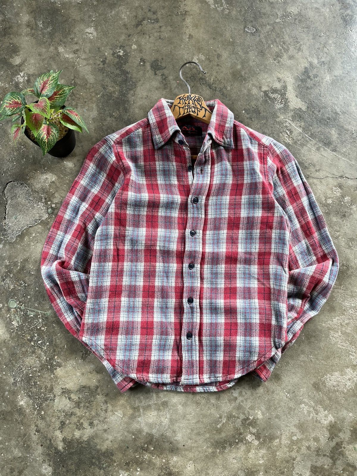 Hysteric Glamour × Japanese Brand × Vintage ⚡️Vintage Hysteric Glamour Checkered Shirts Button Up Size ONE SIZE - 1 Thumbnail