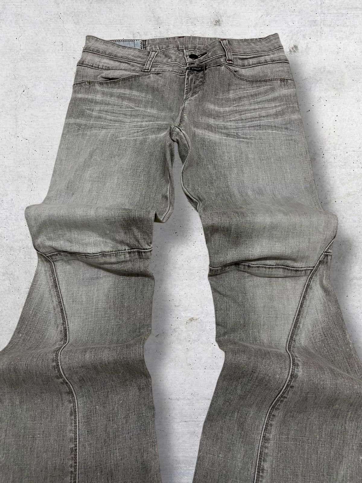 Marithe + Francois Girbaud VINTAGE MARITHE FRANCOIS GIRBAUD DESIGNER 90S OG FLARE DENIM Size US 29 - 4 Thumbnail