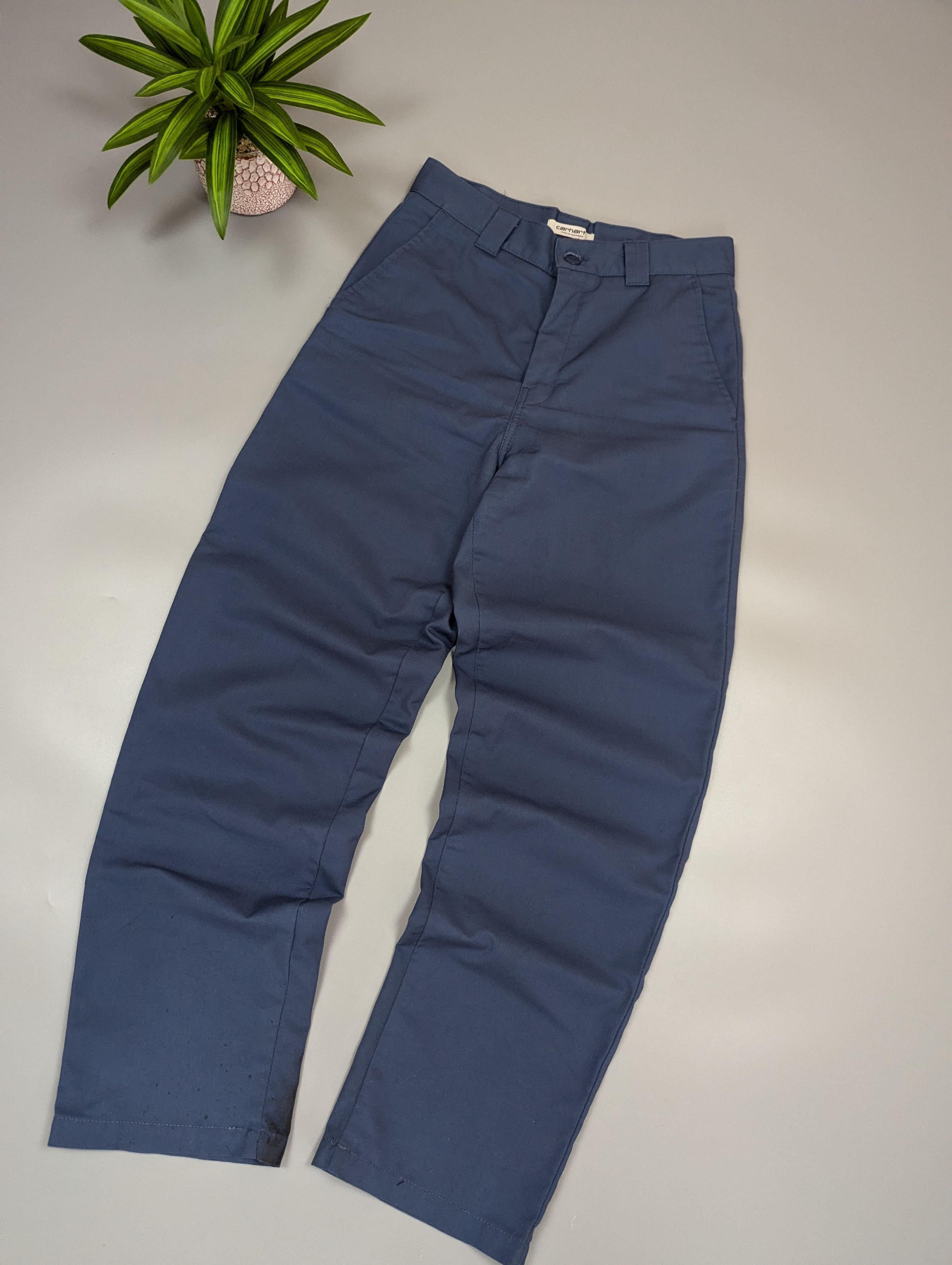 Carhartt Wip Carhartt WIP Master Pant Blue Work Pants Straight Fit Mens Size US 27 - 16 Thumbnail