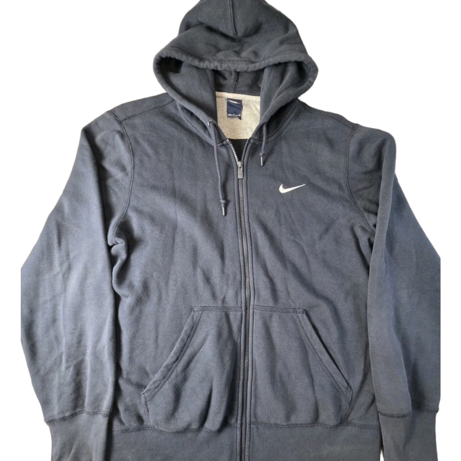 Nike VINTAGE Nike Hoodie Full Zip Swoosh Logo Blue Tag 00s Sweatshirt Large L Mens Size US L / EU 52-54 / 3 - 1 Thumbnail
