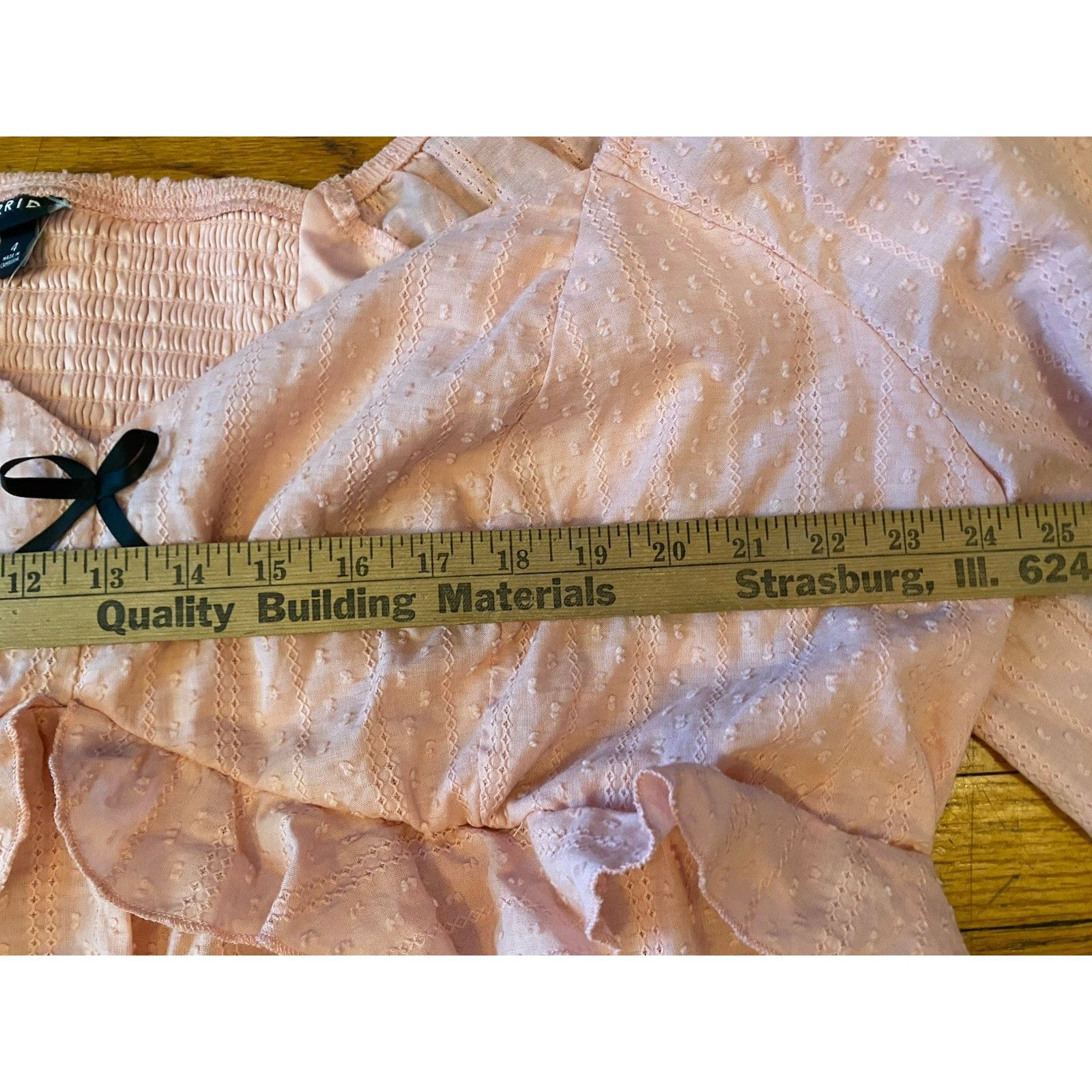 Torrid NWT Torrid Blouse Women’s Shirt Plus 4X $60 Peach Size 4XL / US 24-26 - 6 Thumbnail