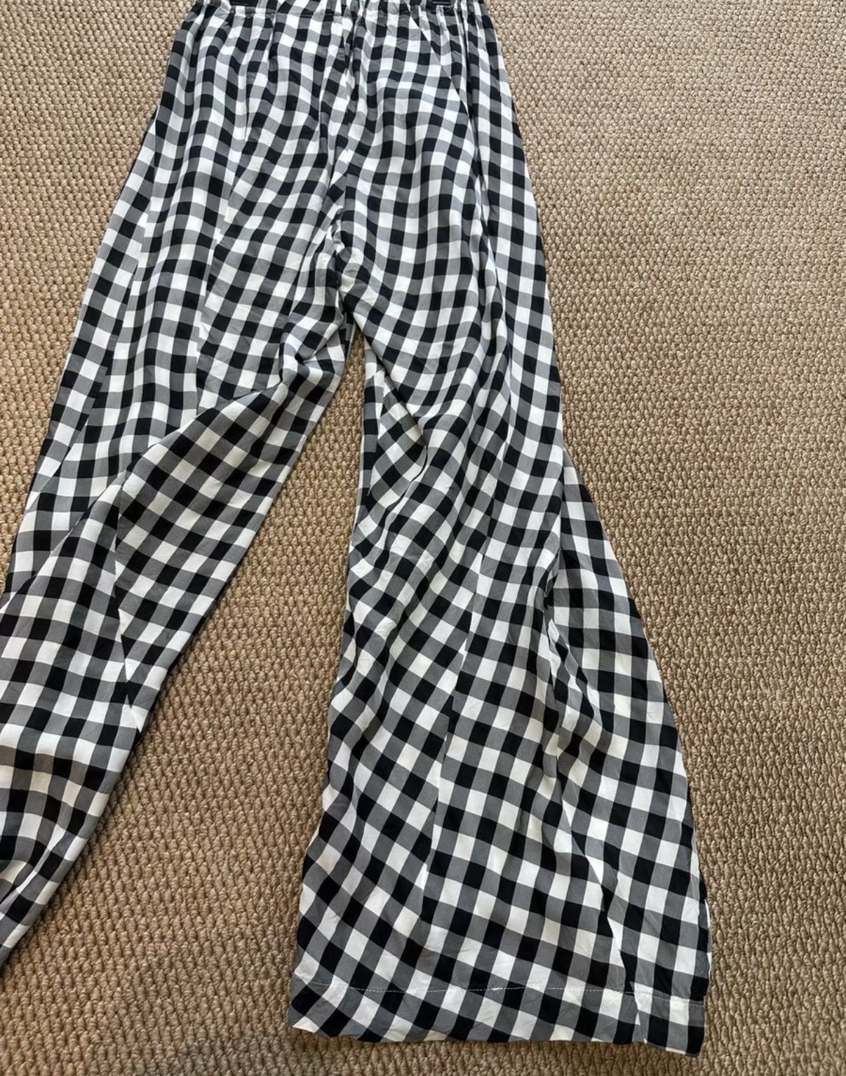 Comme des Garcons COMME des GARÇONS Black & White Plaid Wide-Leg Pants K23 Size 25" / US 0 / IT 36 - 7 Thumbnail