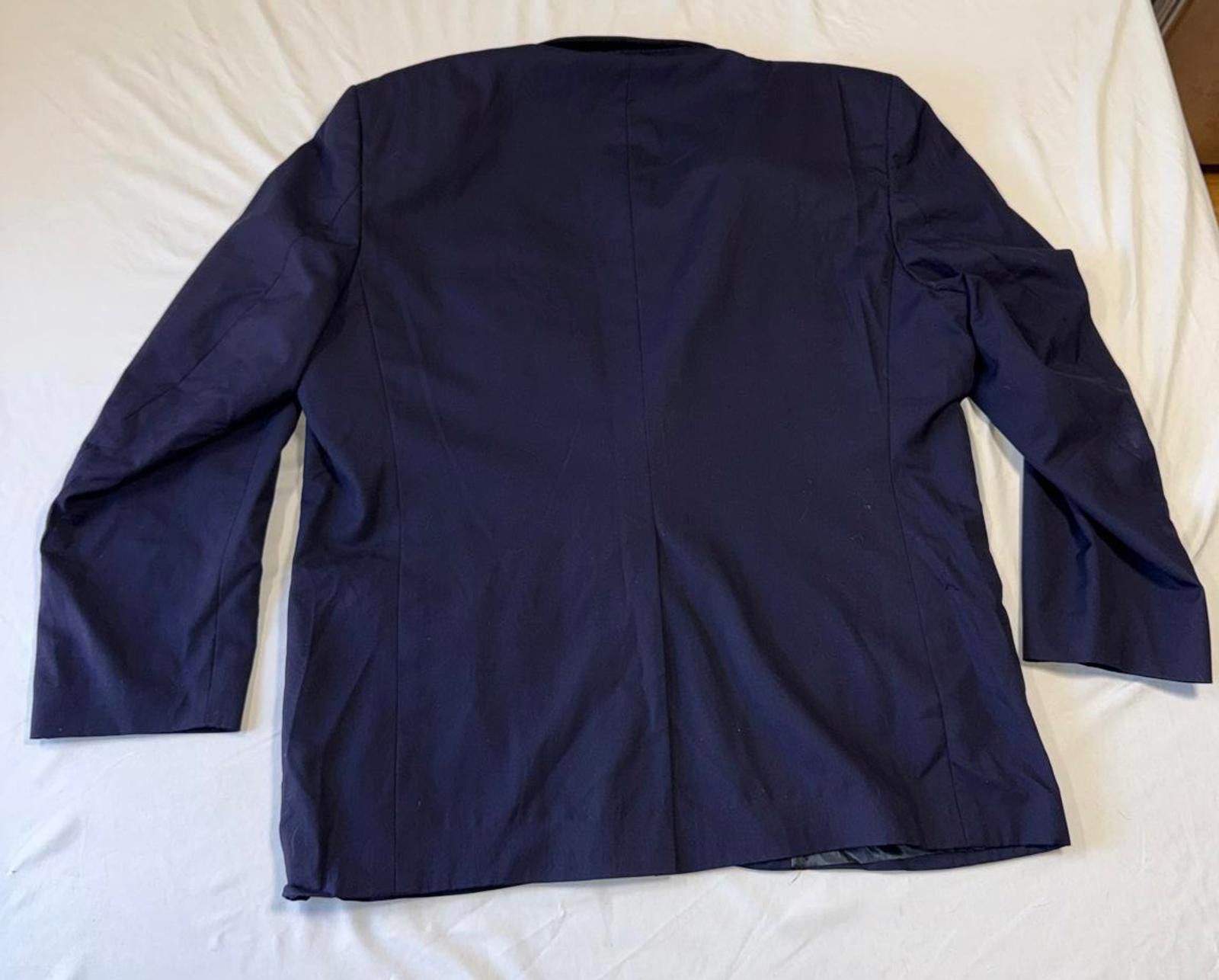Burberry Burberry Mens Navy Blue Suit Jacket Blazer wool Size 40R - 2 Thumbnail