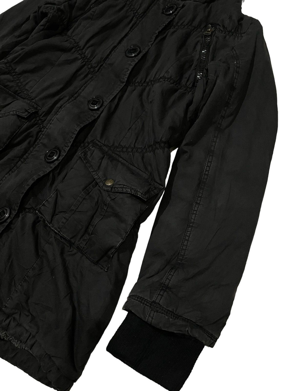Japanese Brand × Vintage TRIBE Baby Shoop Sherpa Lined Fur Hooded Bondage Punk Jacket Size US M / EU 48-50 / 2 - 8 Thumbnail
