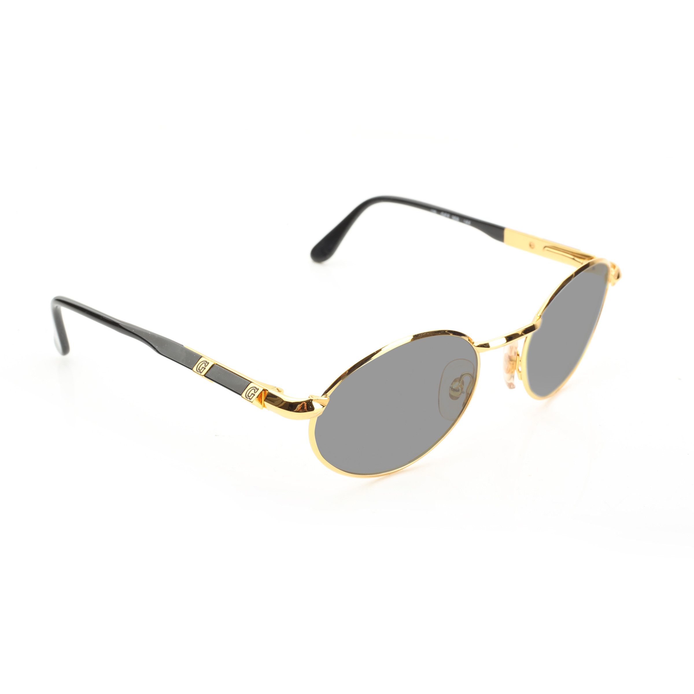 Gianfranco Ferre Gianfranco Ferre '90s Gold & Black Pyramidal Sunglasses Size ONE SIZE - 3 Thumbnail