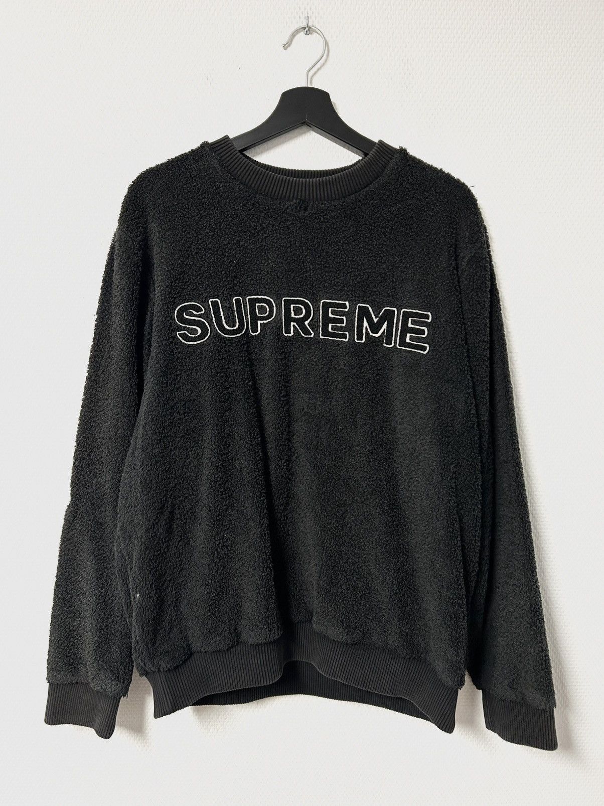 Supreme Supreme - SS17 Terry Crewneck Schwarz 🖤🤍 Size US L / EU 52-54 / 3 - 1 Thumbnail