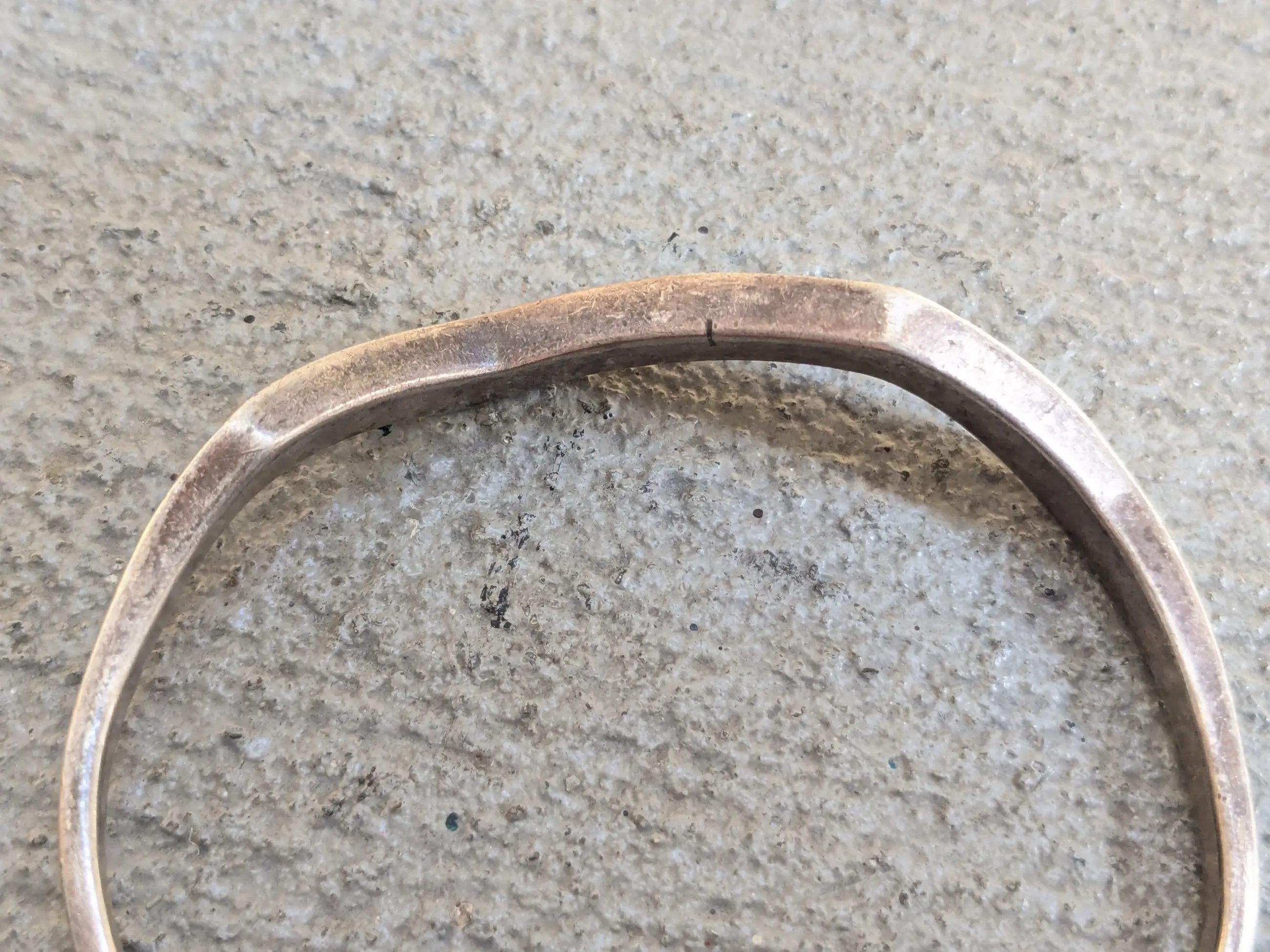 Jewelry Vintage Sterling Silver Bracelet Mother or Pearl MOP Cuff Size ONE SIZE - 10 Thumbnail