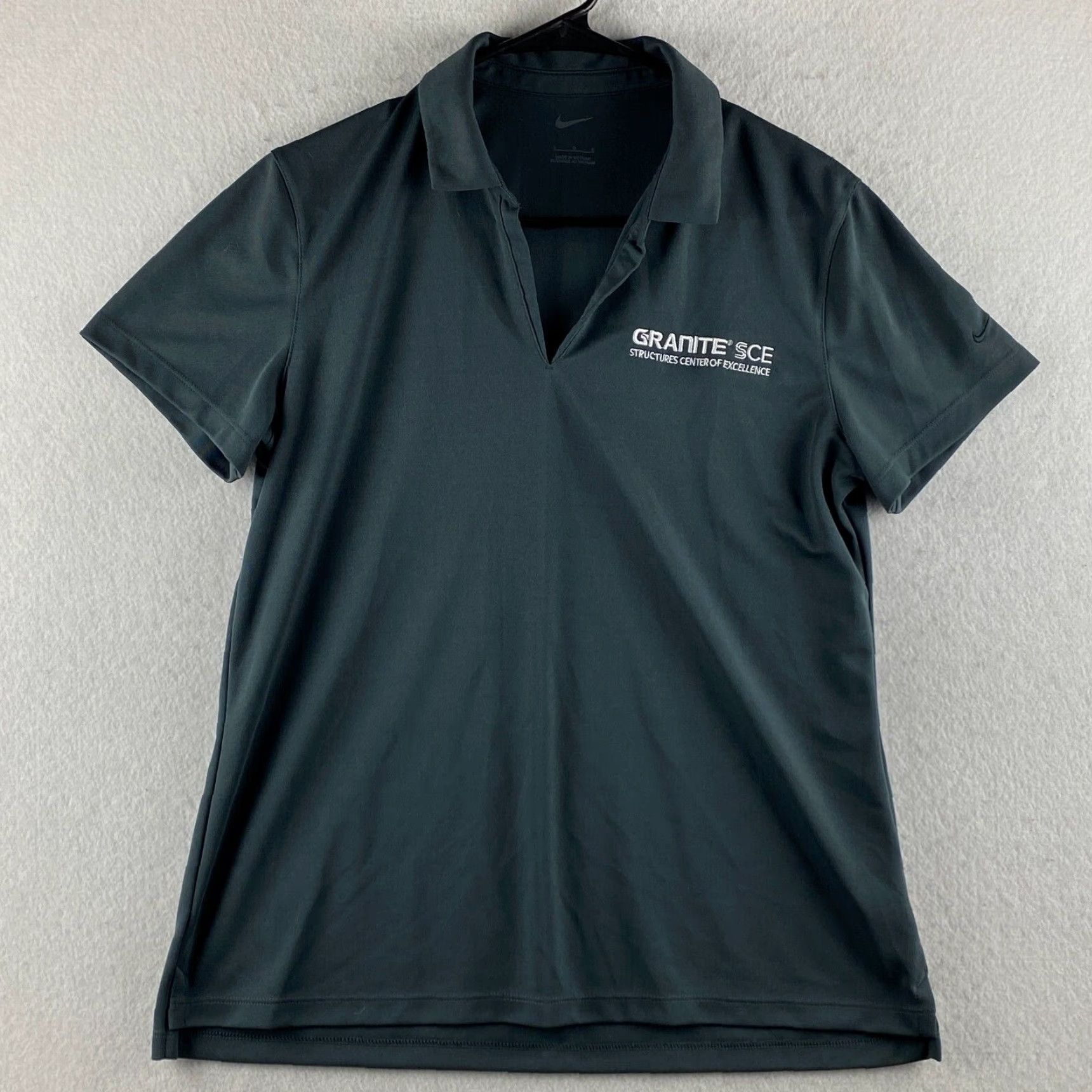 Nike Nike Polo Shirt Womens L Black Collared Breathable Cap Sleeve Pullover Size L / US 10 / IT 46 - 2 Thumbnail